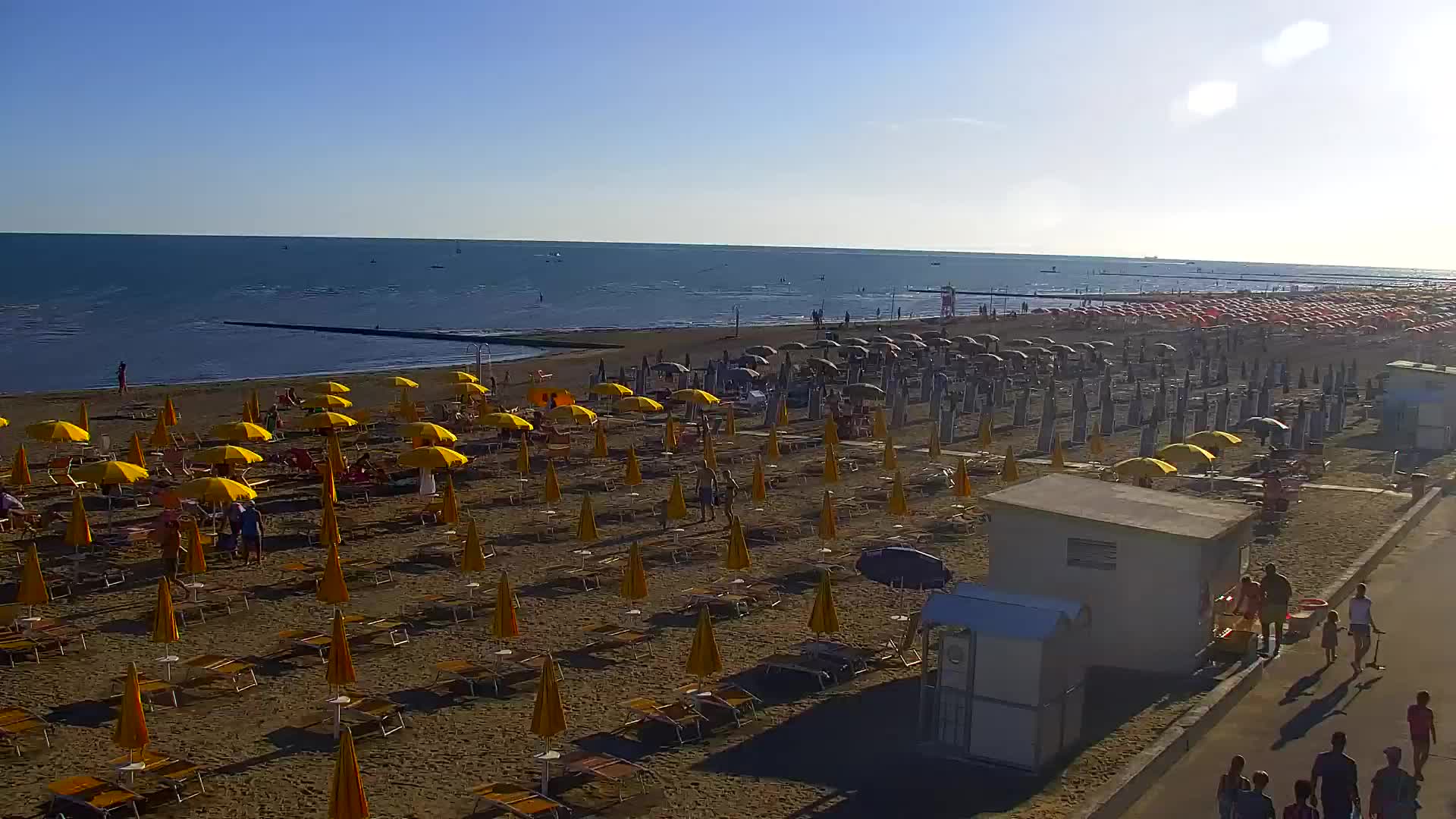 Grado Beach and Aquapark Views in Real Time