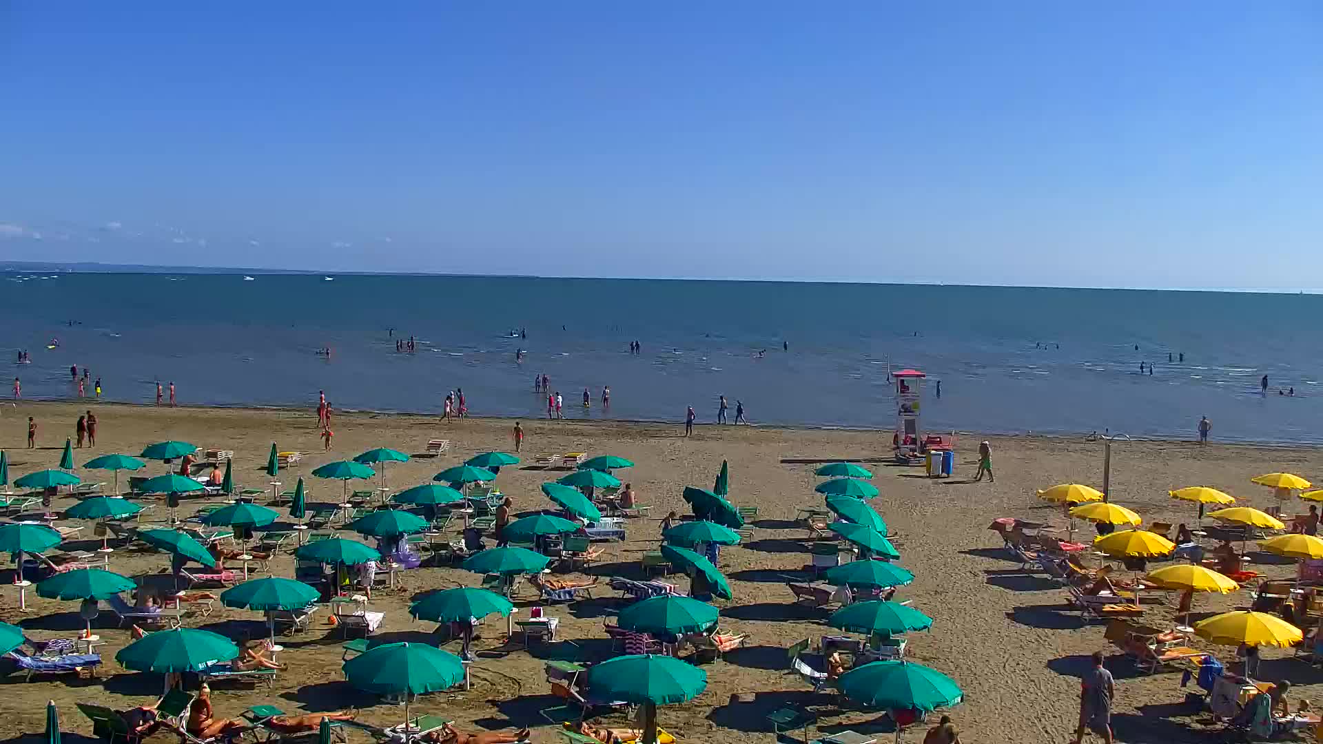 Grado Beach and Aquapark Views in Real Time