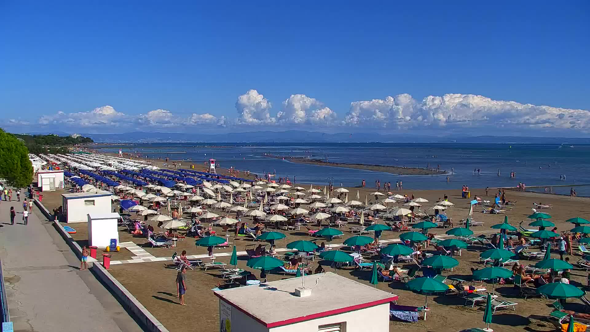 Webcam en direct Grado : Vues sur la plage et l’aquapark en temps réel