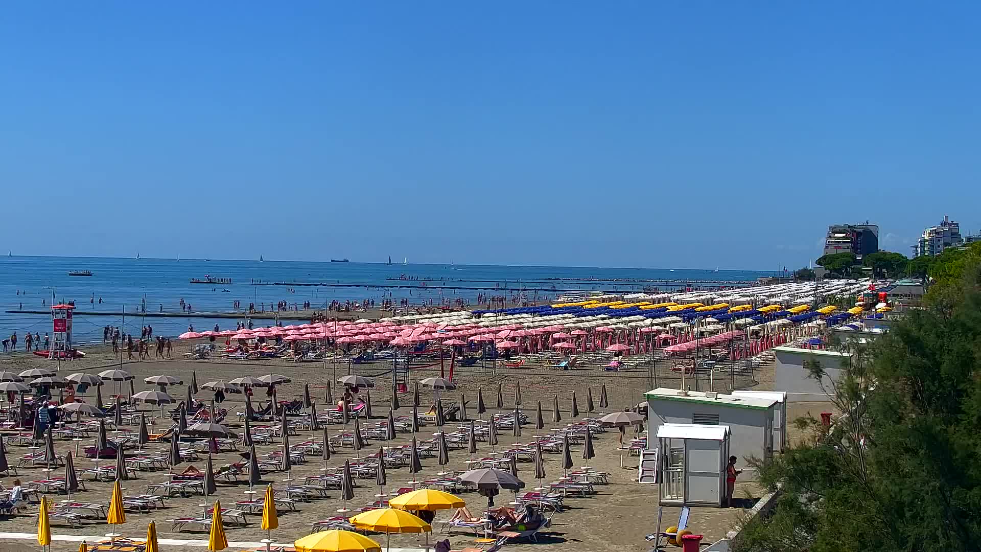 Webcam Live Grado: Vista sulla spiaggia e sull’acquapark in tempo reale