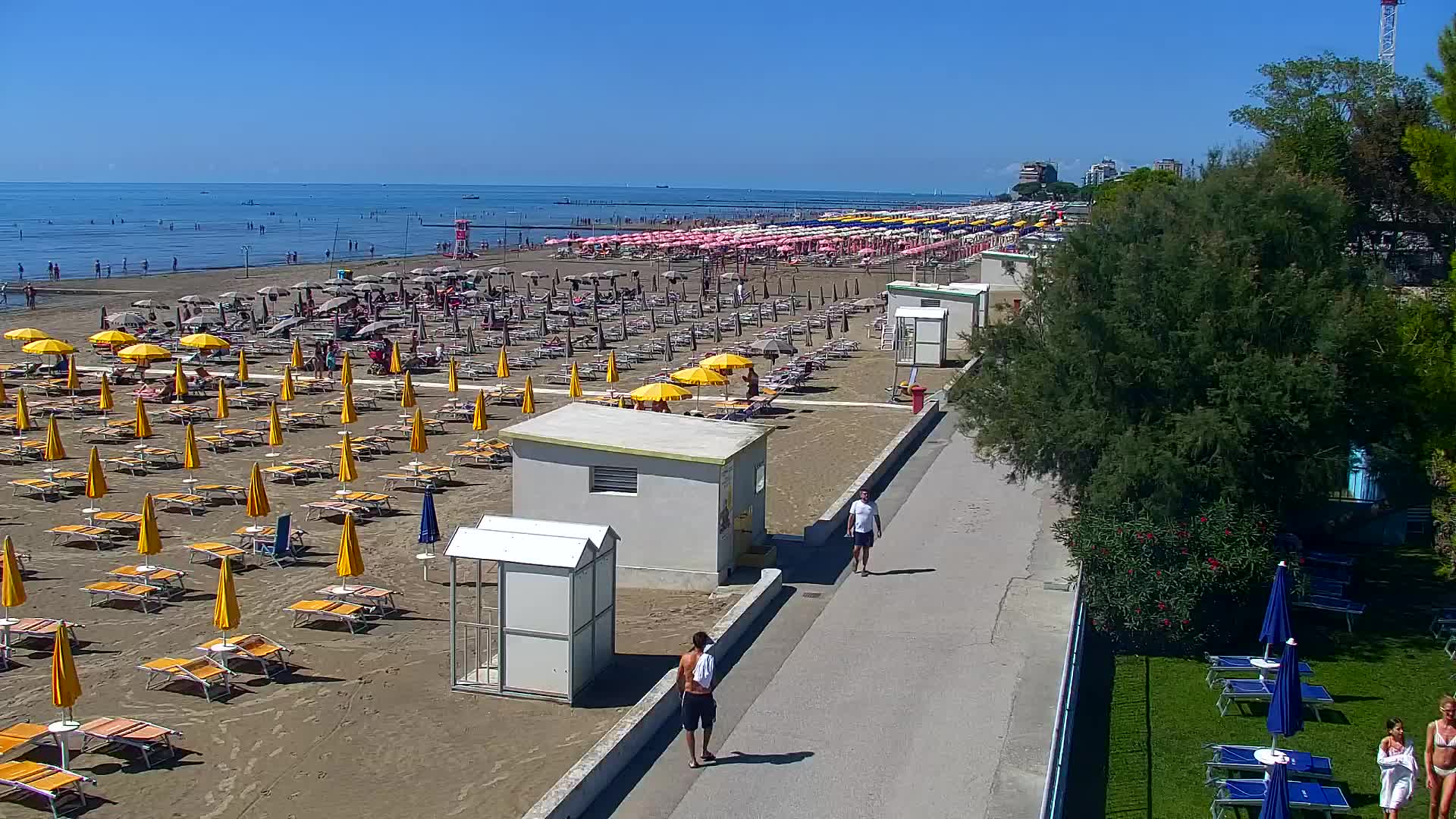 Webcam en direct Grado : Vues sur la plage et l’aquapark en temps réel