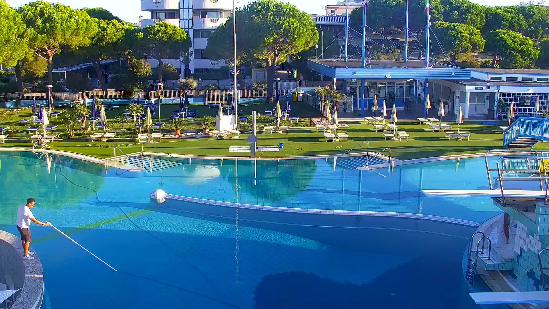 Webcam Live Grado: Vista sulla spiaggia e sull’acquapark in tempo reale