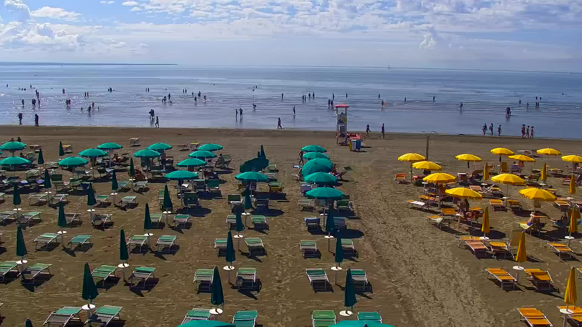 Grado Beach and Aquapark Views in Real Time