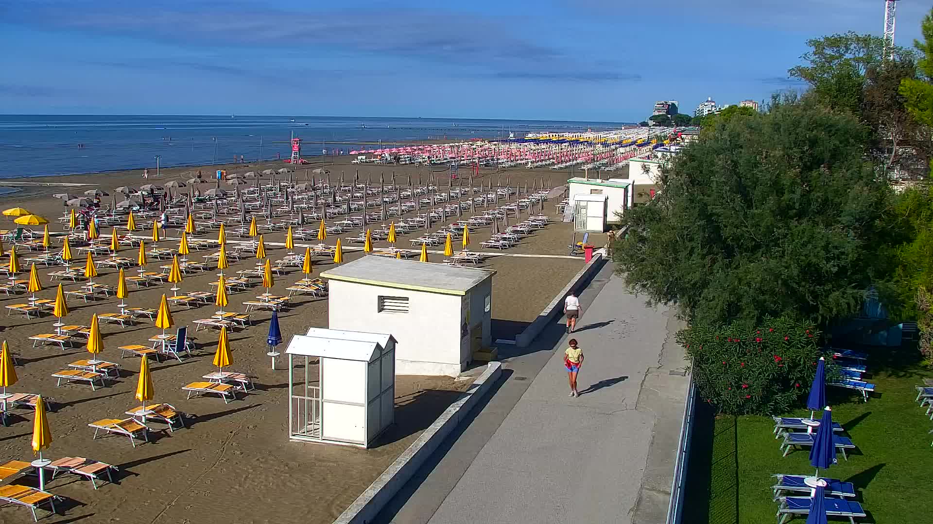 Grado Beach and Aquapark Views in Real Time
