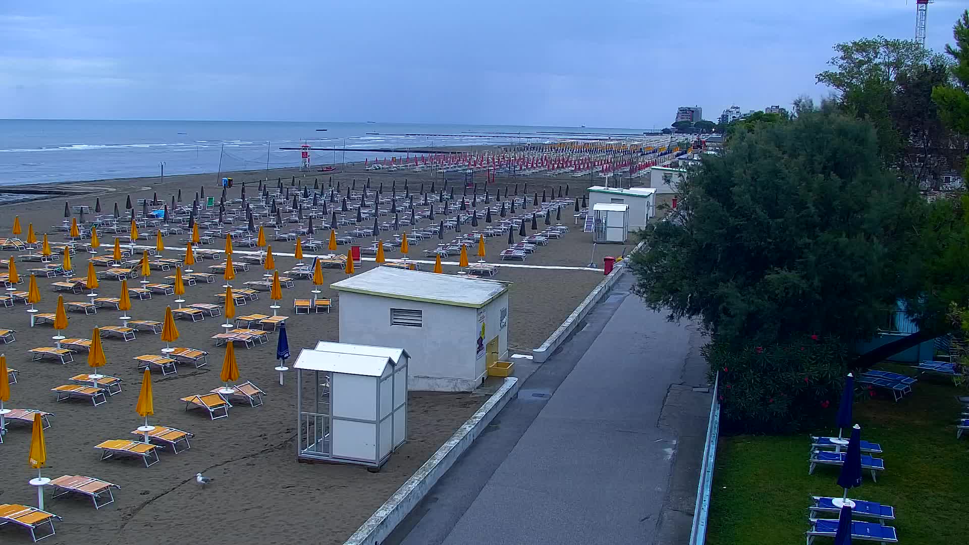 Webcam en direct Grado : Vues sur la plage et l’aquapark en temps réel