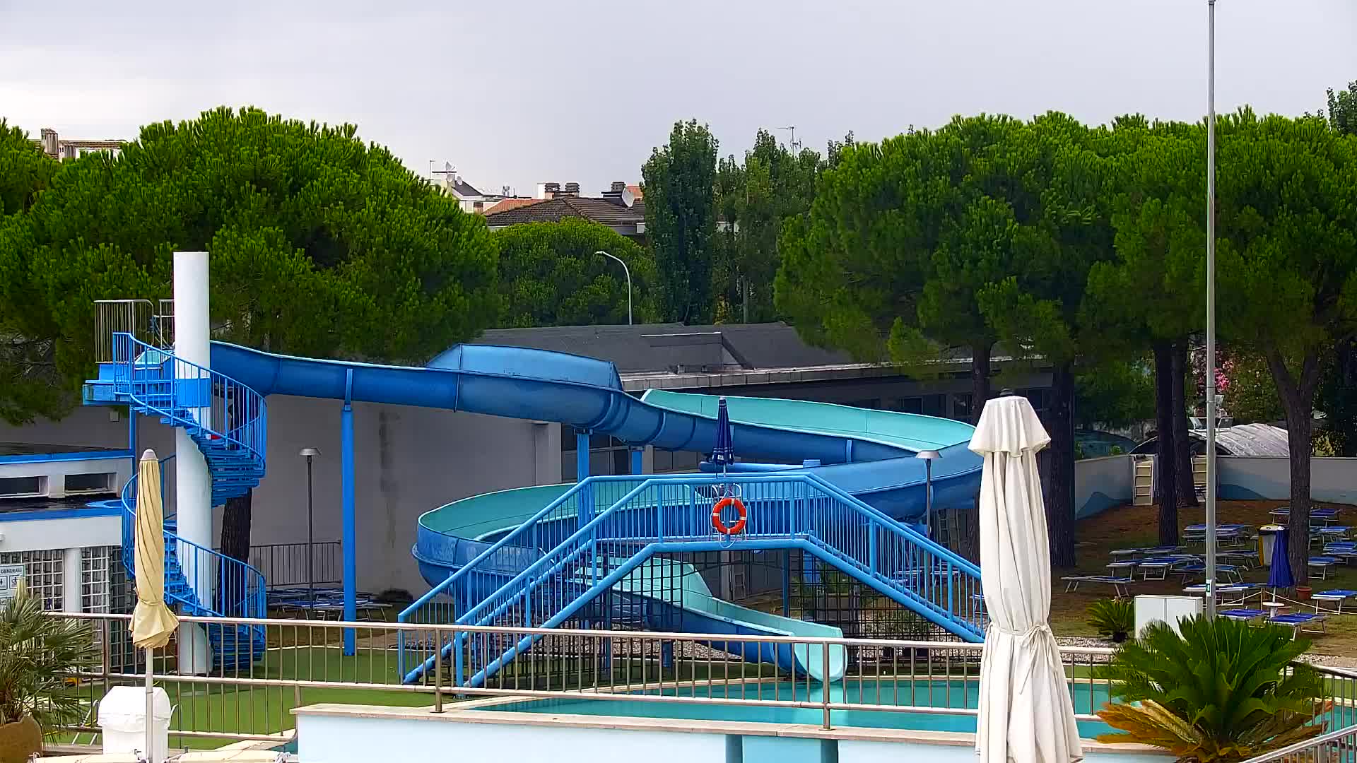 Webcam en direct Grado : Vues sur la plage et l’aquapark en temps réel