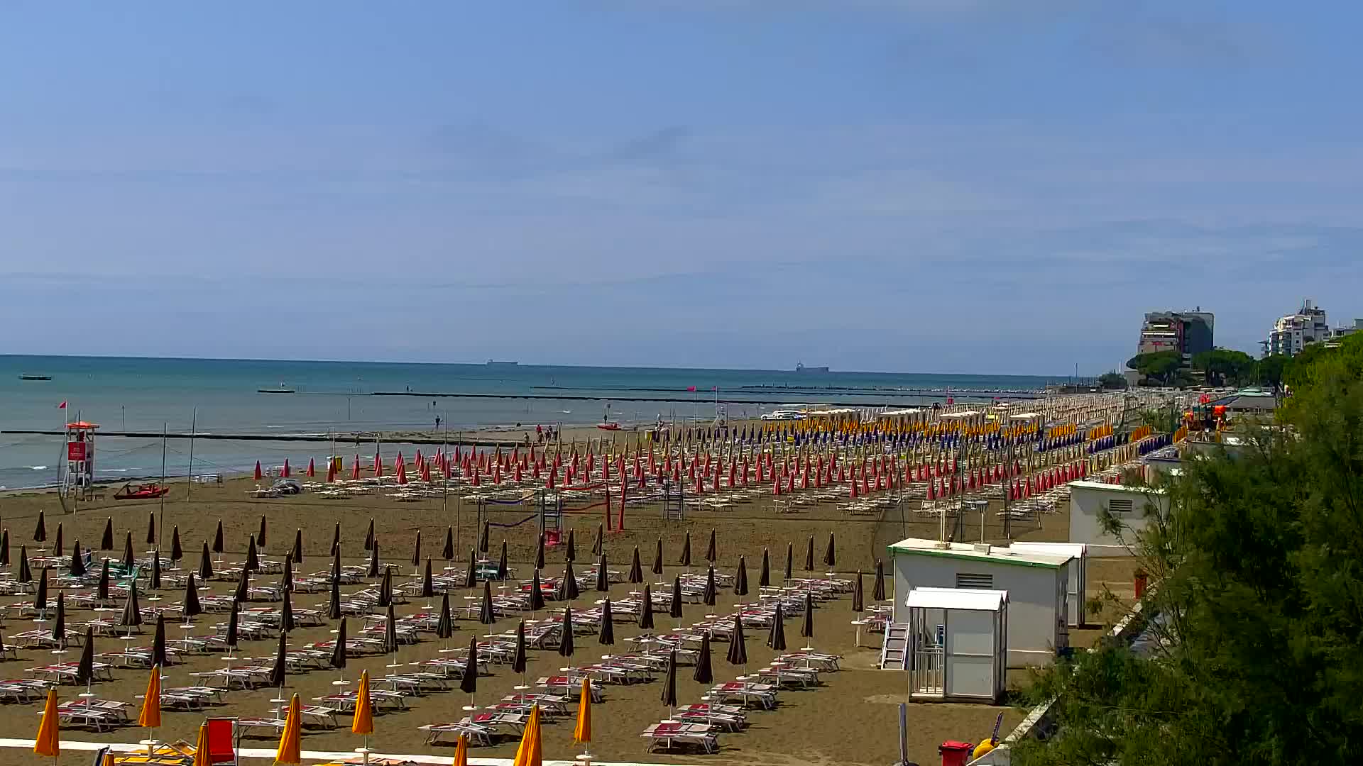 Webcam en direct Grado : Vues sur la plage et l’aquapark en temps réel