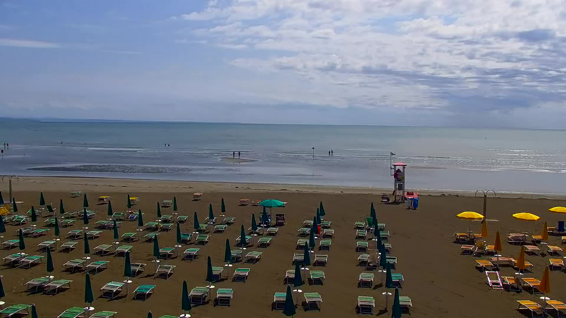 Spletna kamera v živo Grado: Pogledi na plažo in vodni park v realnem času