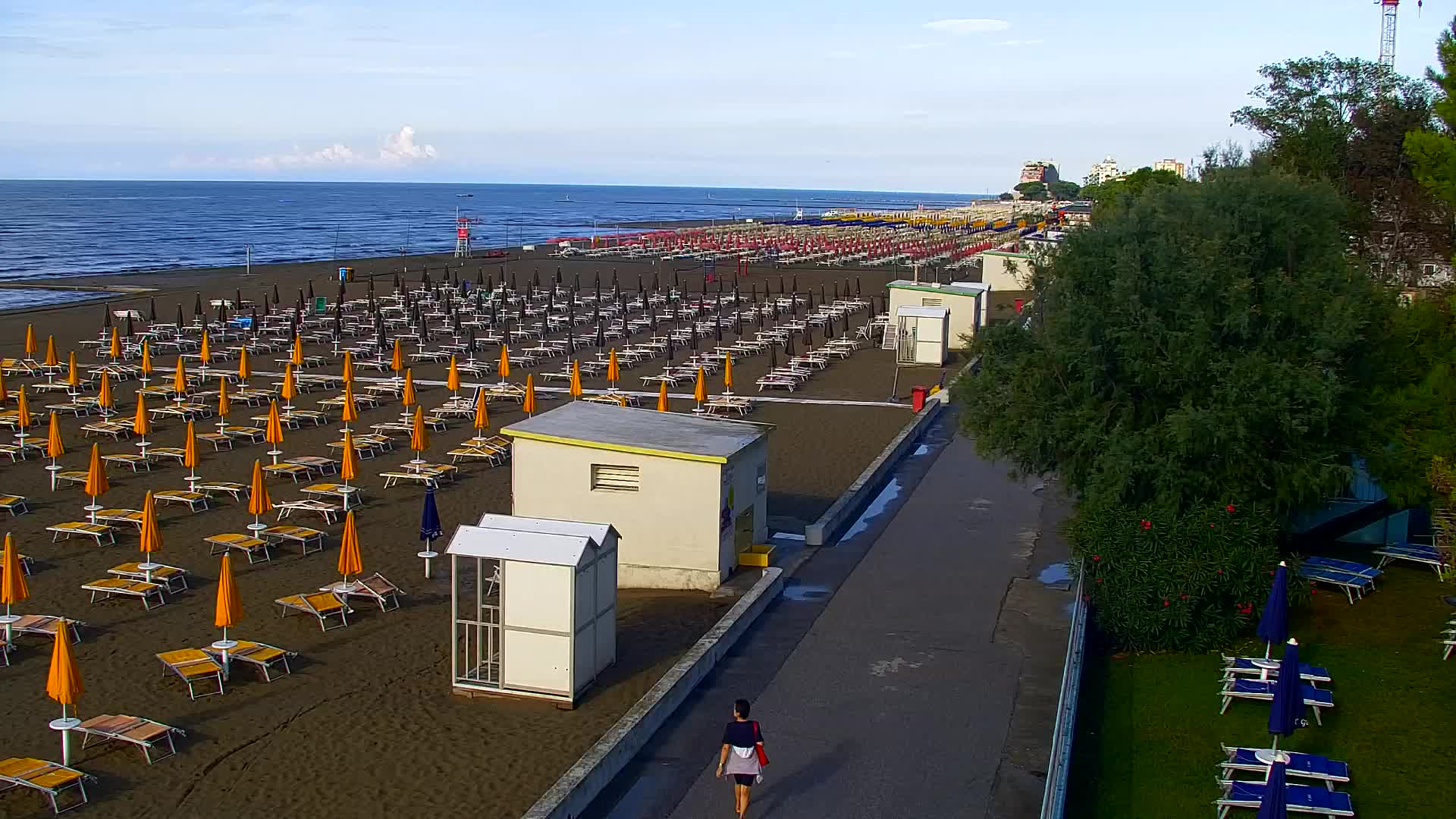 Spletna kamera v živo Grado: Pogledi na plažo in vodni park v realnem času