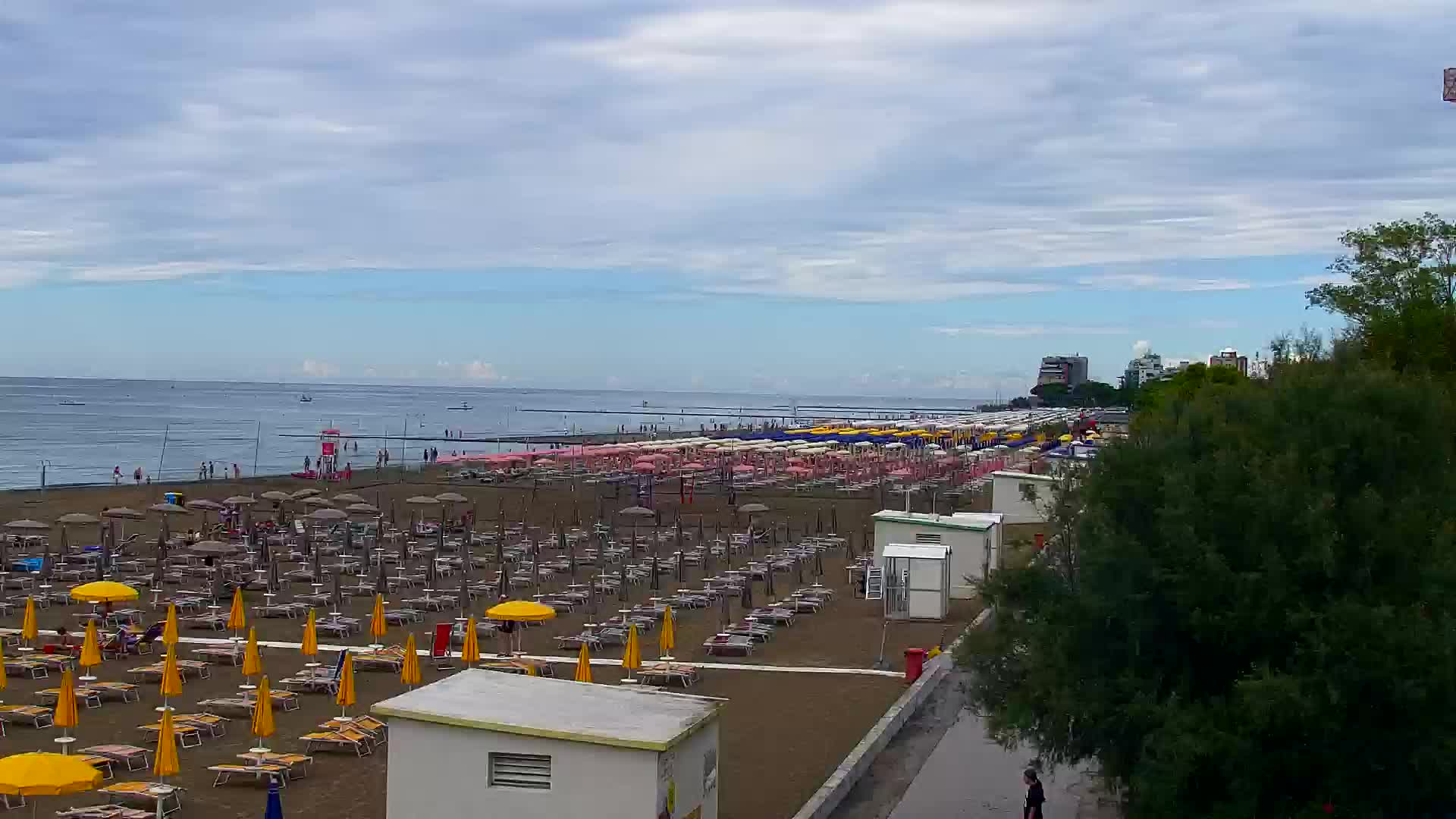 Grado Beach and Aquapark Views in Real Time