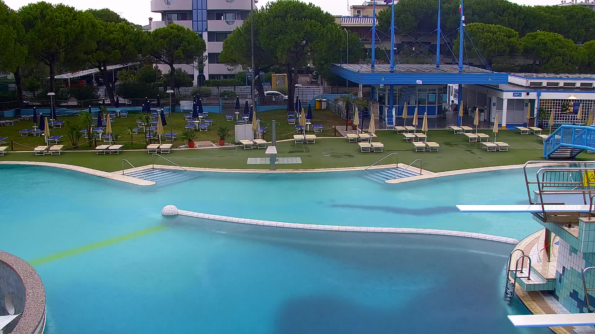 Grado Beach and Aquapark Views in Real Time
