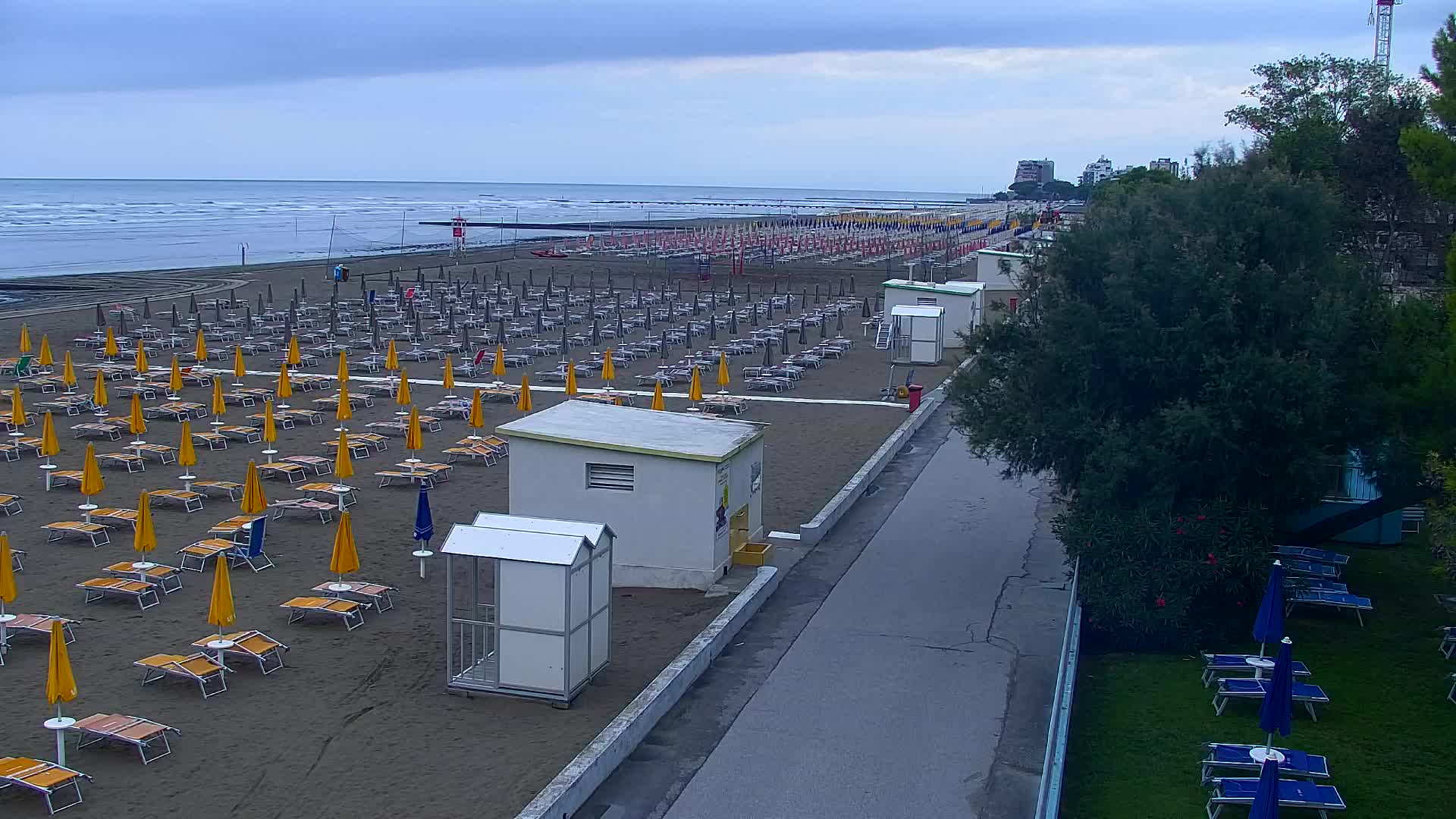 Webcam en direct Grado : Vues sur la plage et l’aquapark en temps réel