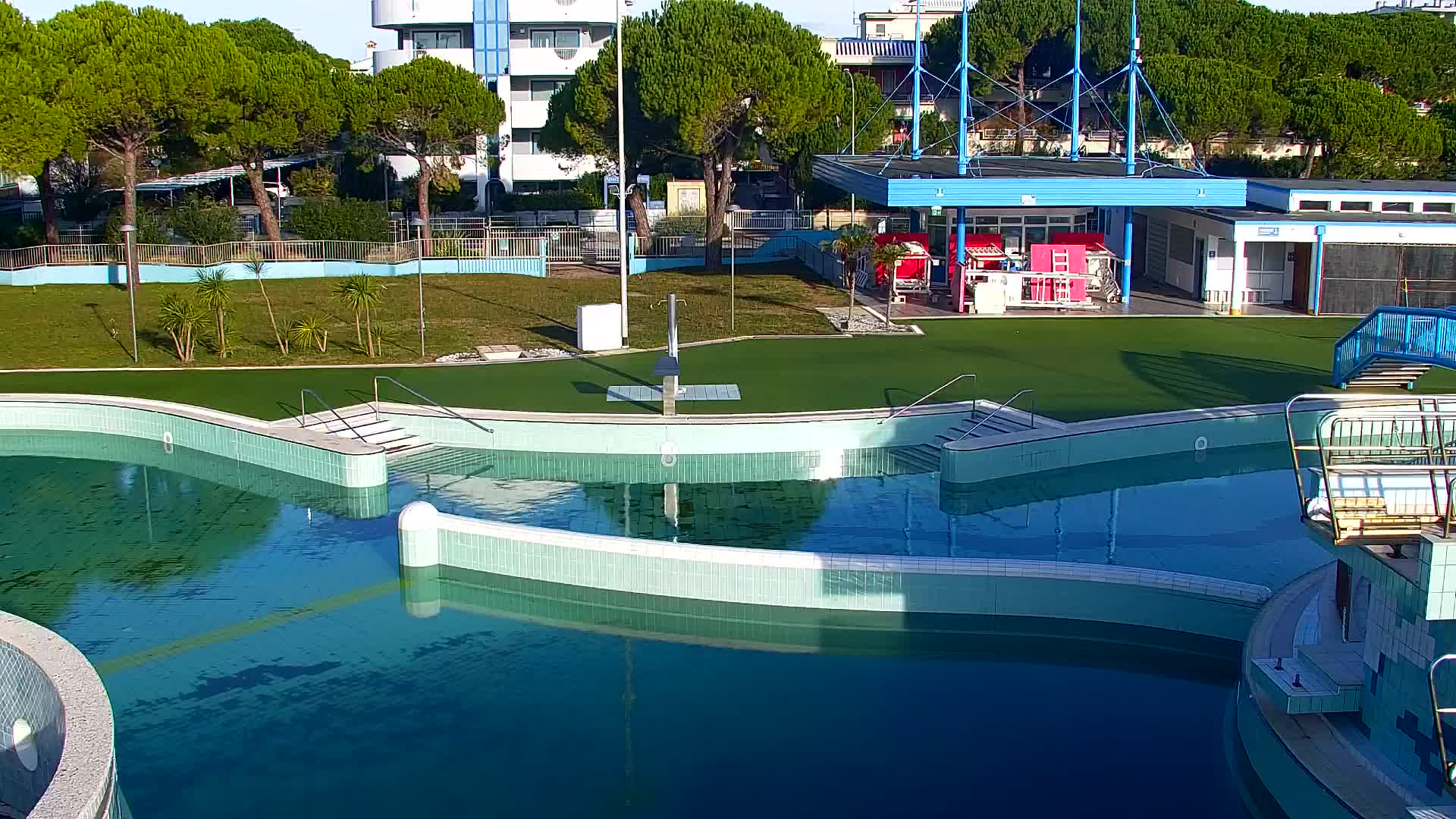 Spletna kamera v živo Grado: Pogledi na plažo in vodni park v realnem času