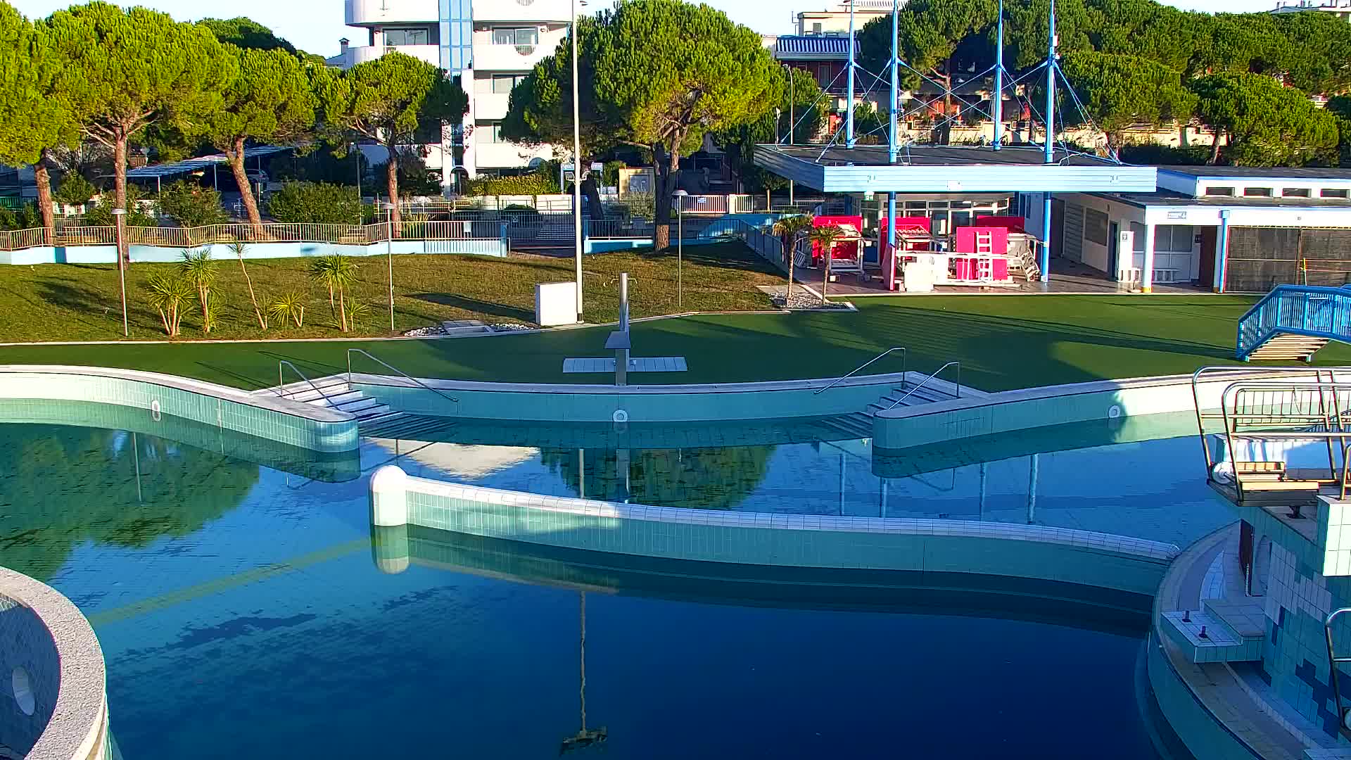 Spletna kamera v živo Grado: Pogledi na plažo in vodni park v realnem času