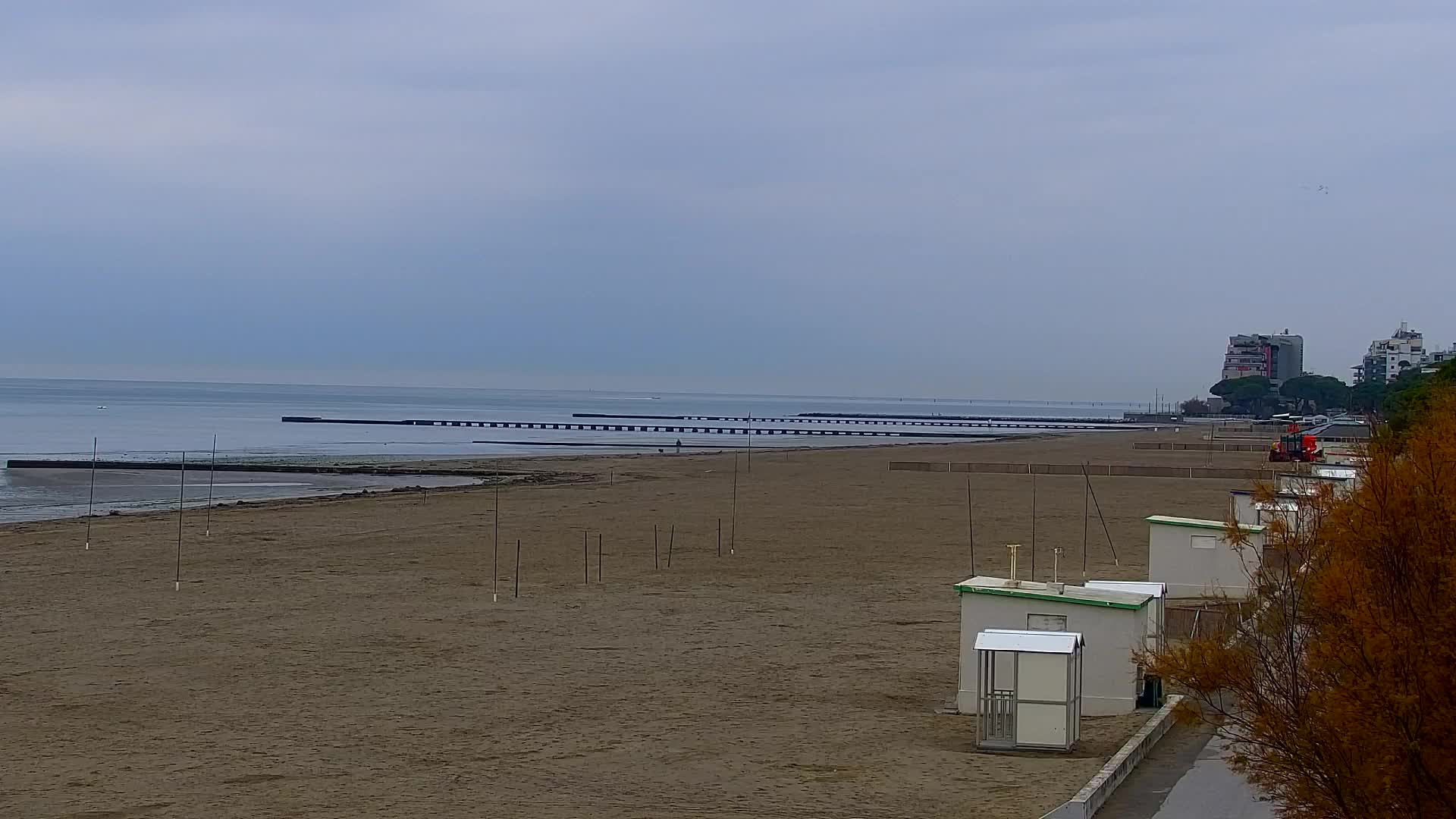 Grado Beach and Aquapark Views in Real Time