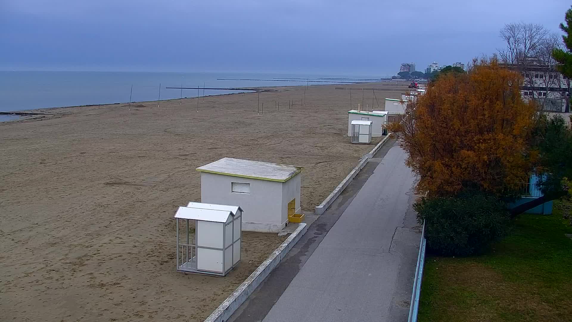 Grado Beach and Aquapark Views in Real Time