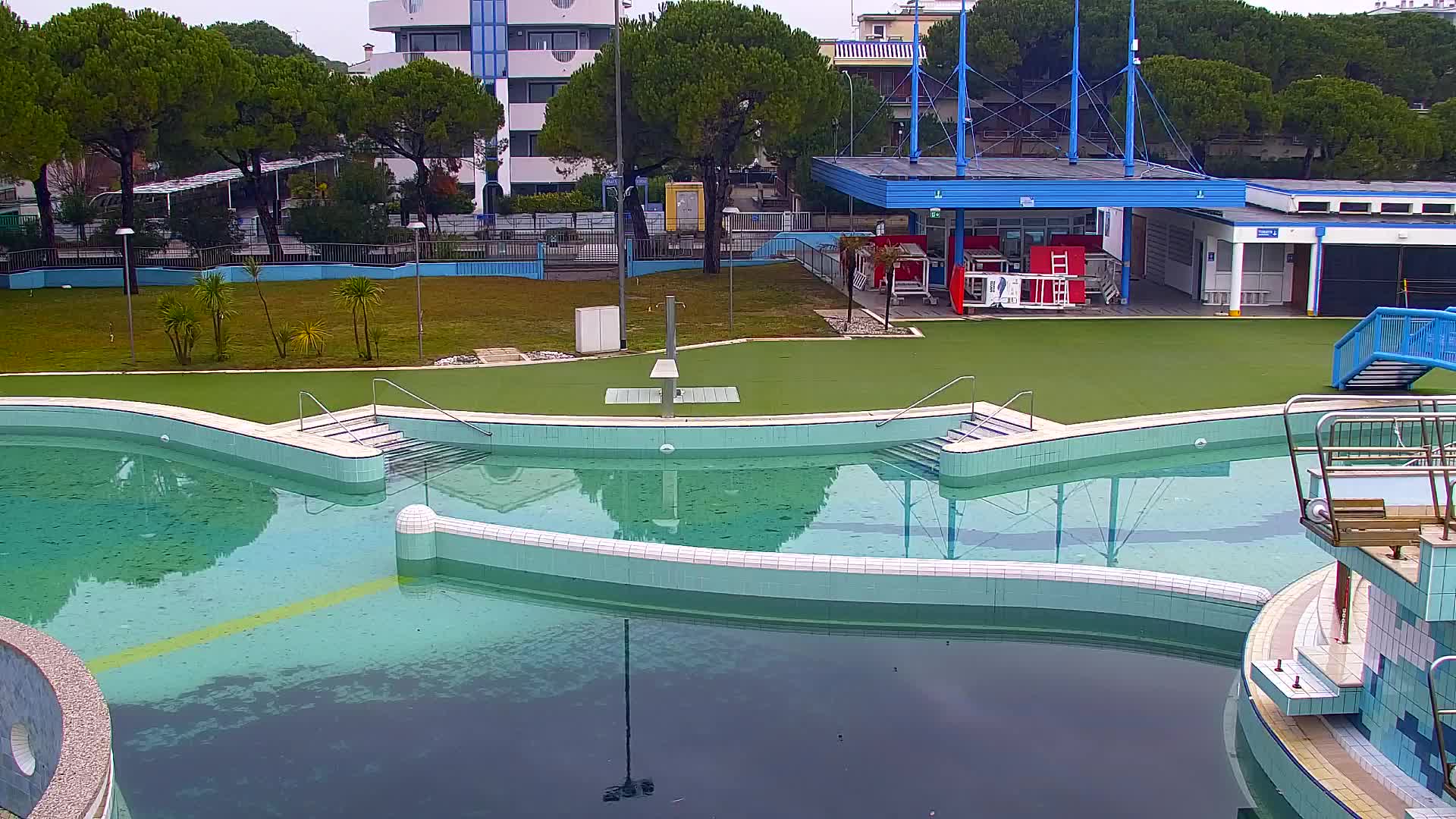 Spletna kamera v živo Grado: Pogledi na plažo in vodni park v realnem času