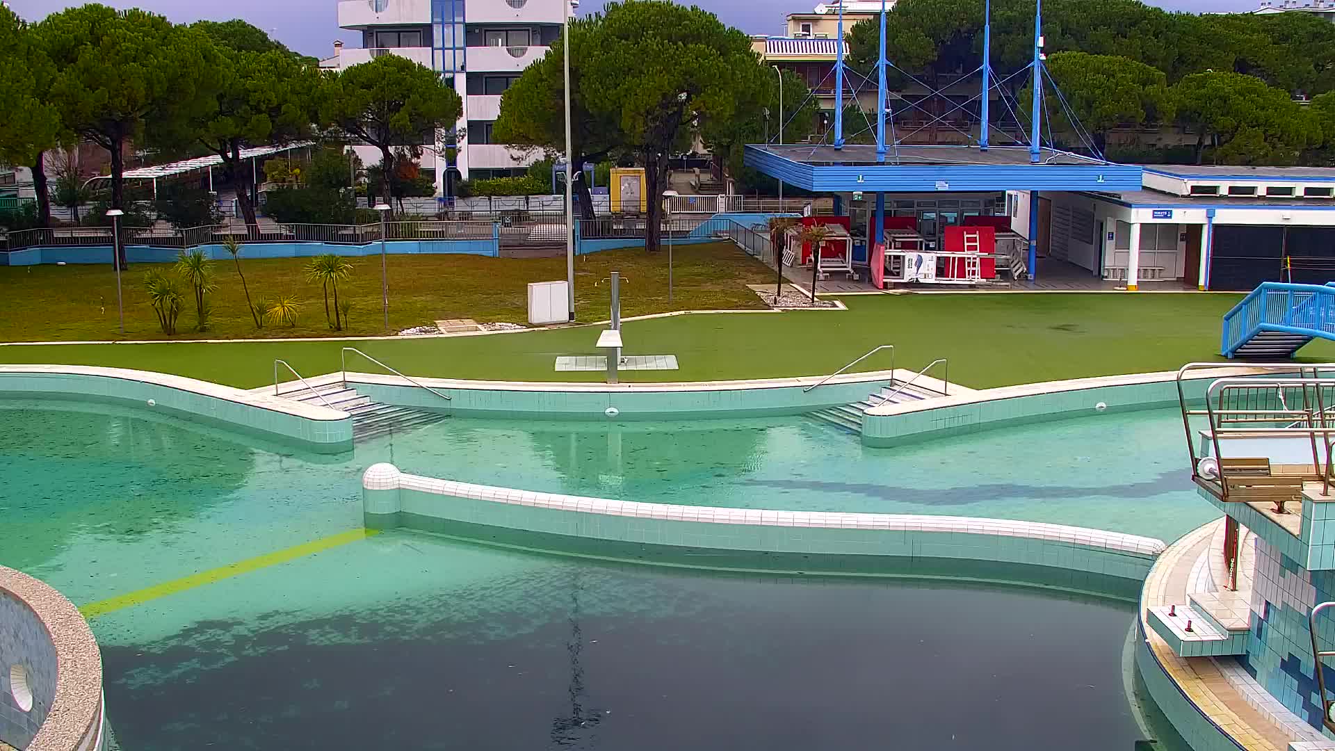 Spletna kamera v živo Grado: Pogledi na plažo in vodni park v realnem času