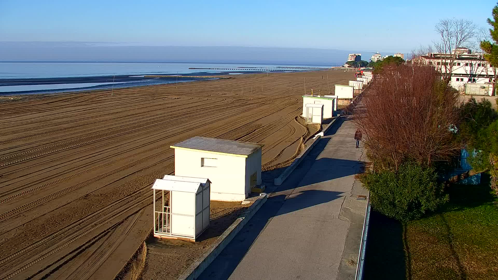 Spletna kamera v živo Grado: Pogledi na plažo in vodni park v realnem času
