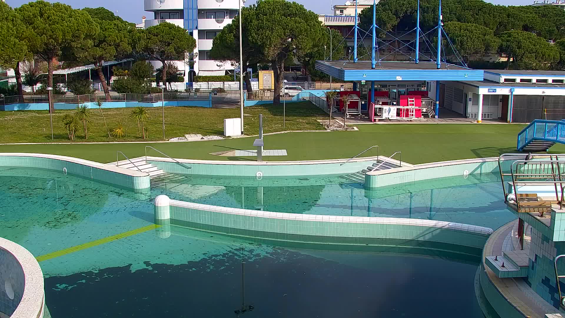 Spletna kamera v živo Grado: Pogledi na plažo in vodni park v realnem času