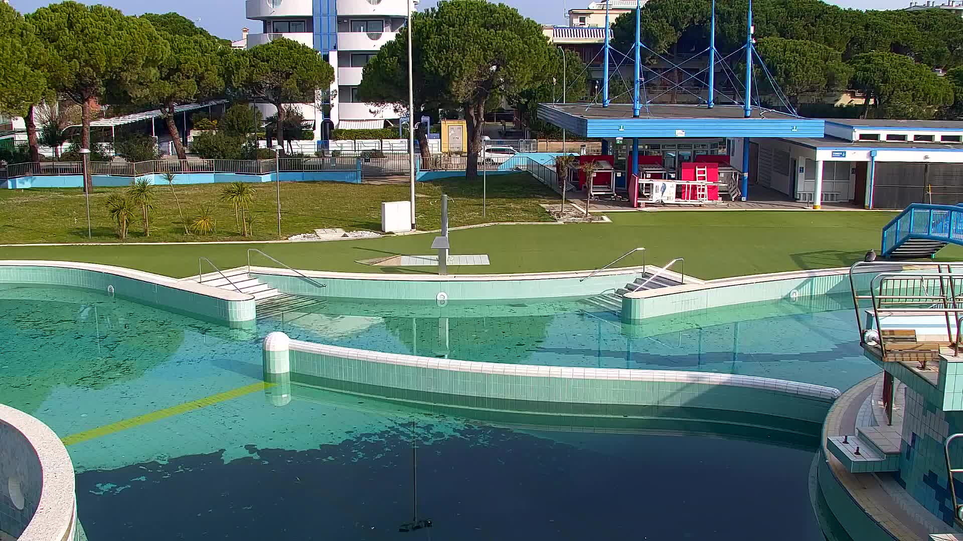 Spletna kamera v živo Grado: Pogledi na plažo in vodni park v realnem času