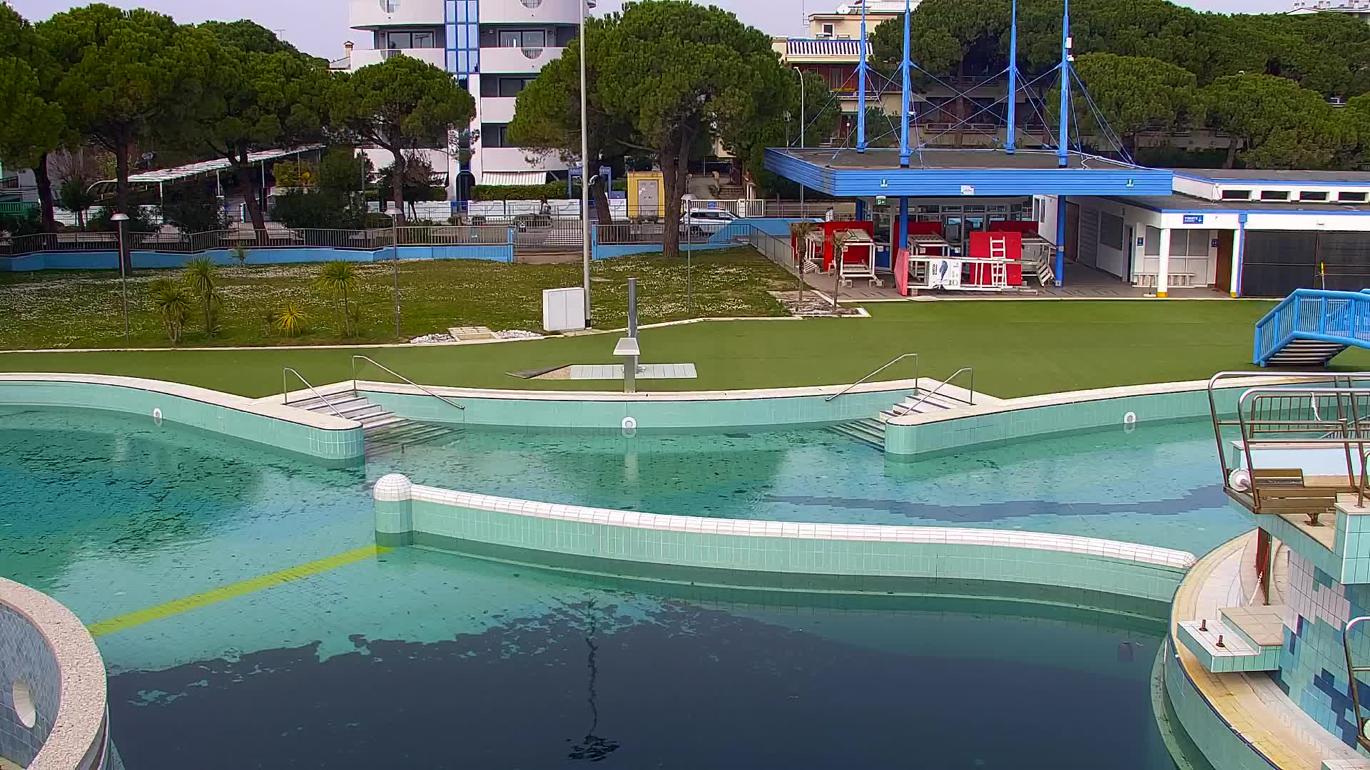 Spletna kamera v živo Grado: Pogledi na plažo in vodni park v realnem času