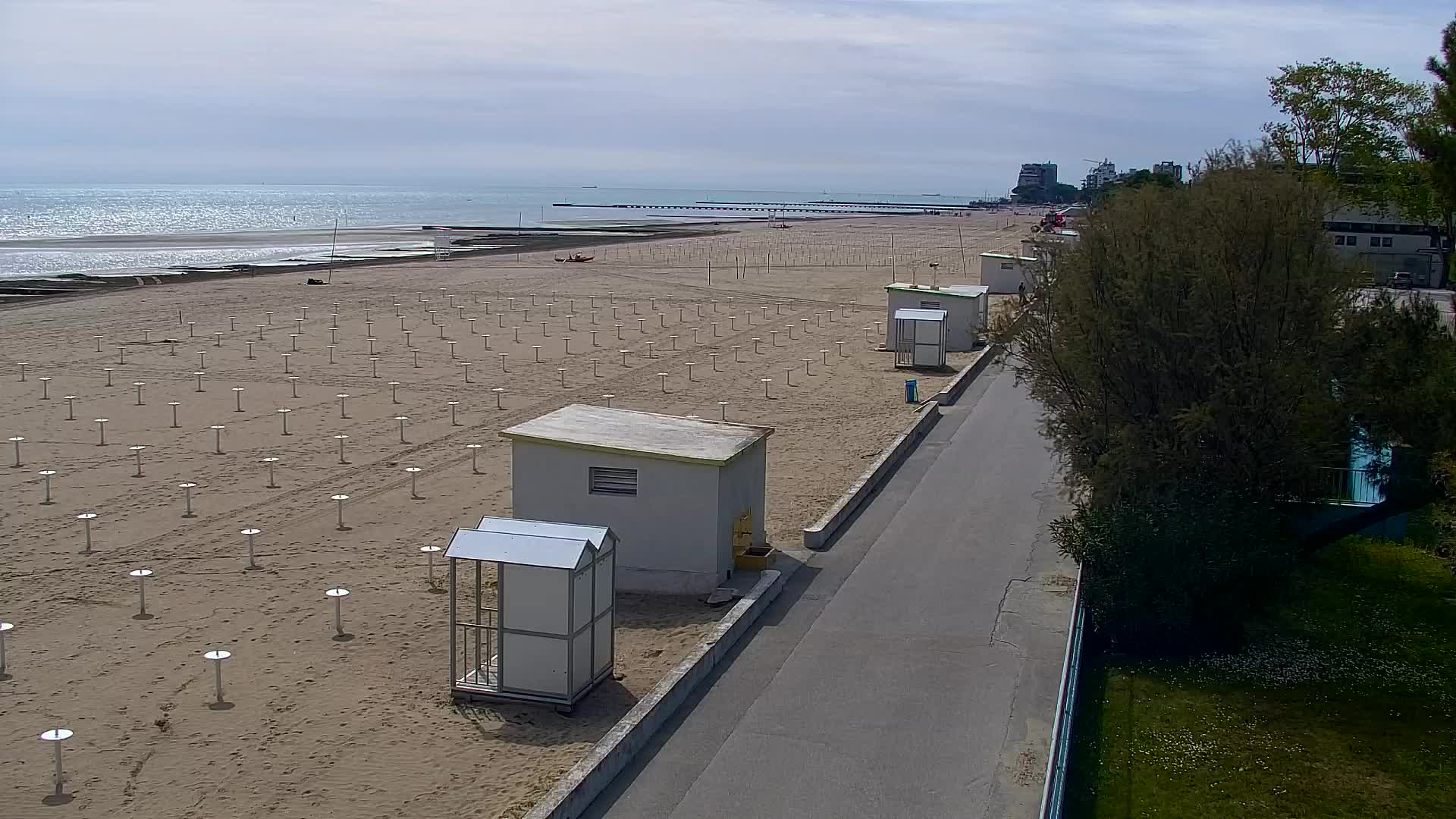 Grado Beach and Aquapark Views in Real Time