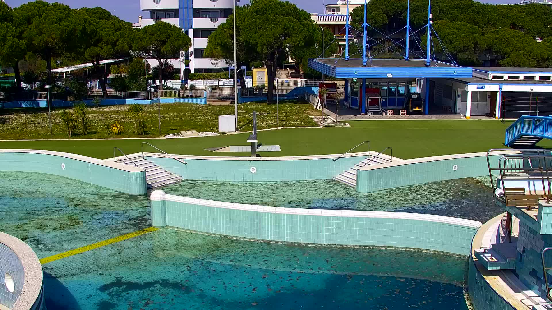 Spletna kamera v živo Grado: Pogledi na plažo in vodni park v realnem času