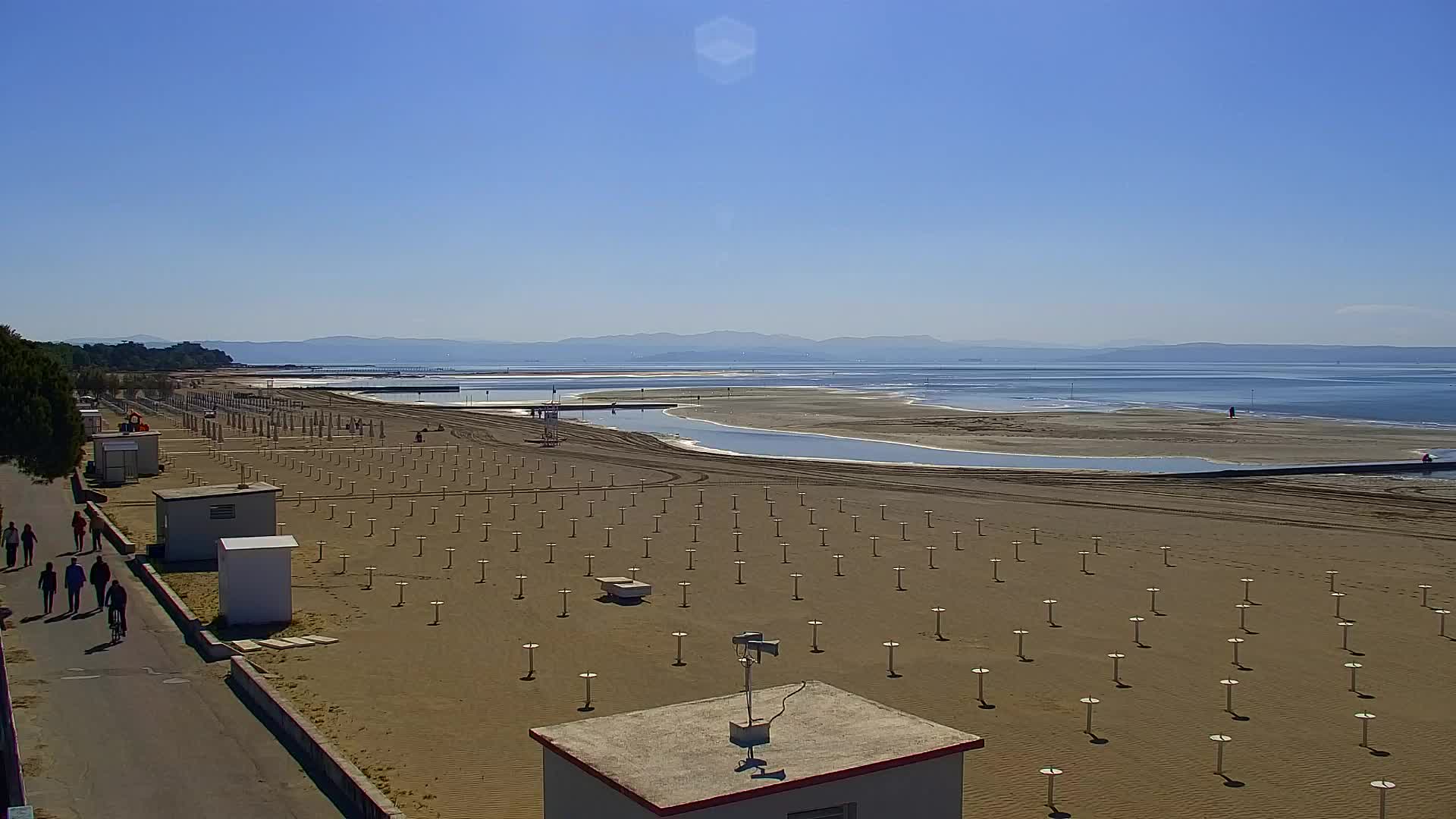 Webcam Live Grado: Vista sulla spiaggia e sull’acquapark in tempo reale