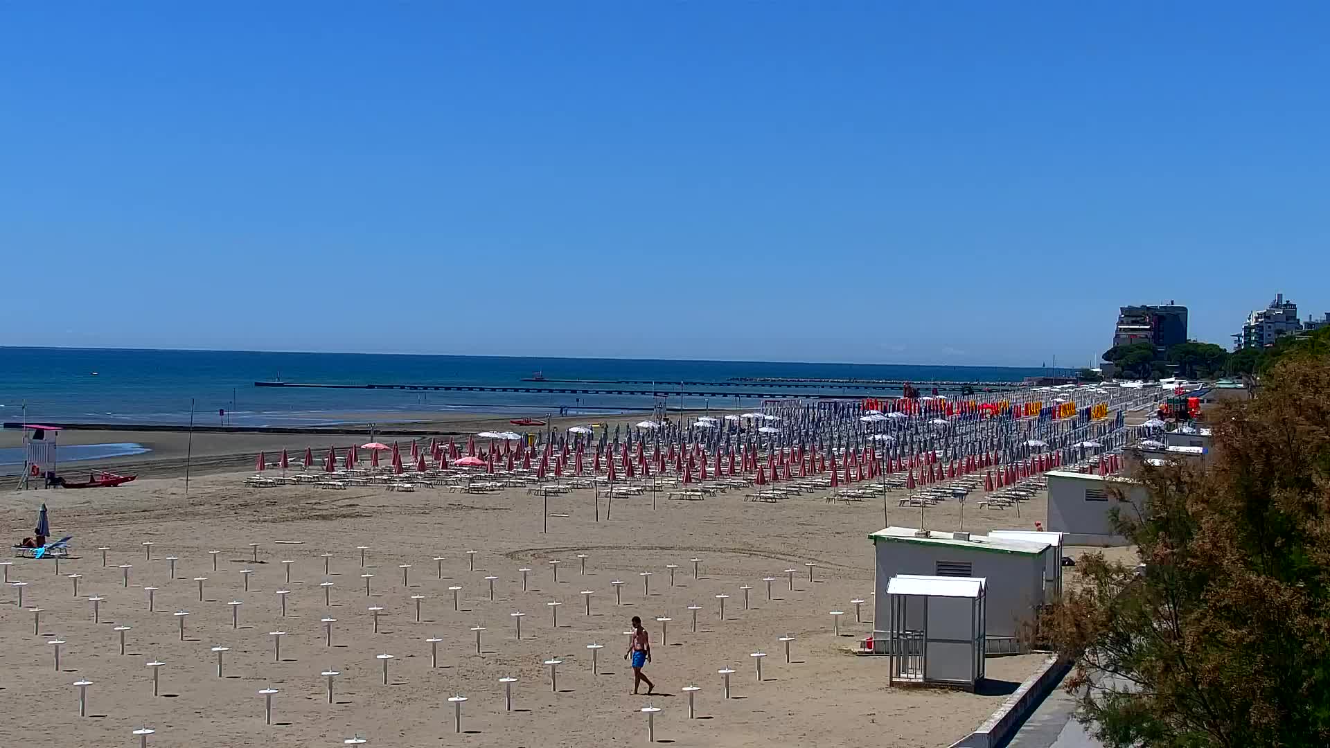 Webcam en direct Grado : Vues sur la plage et l’aquapark en temps réel