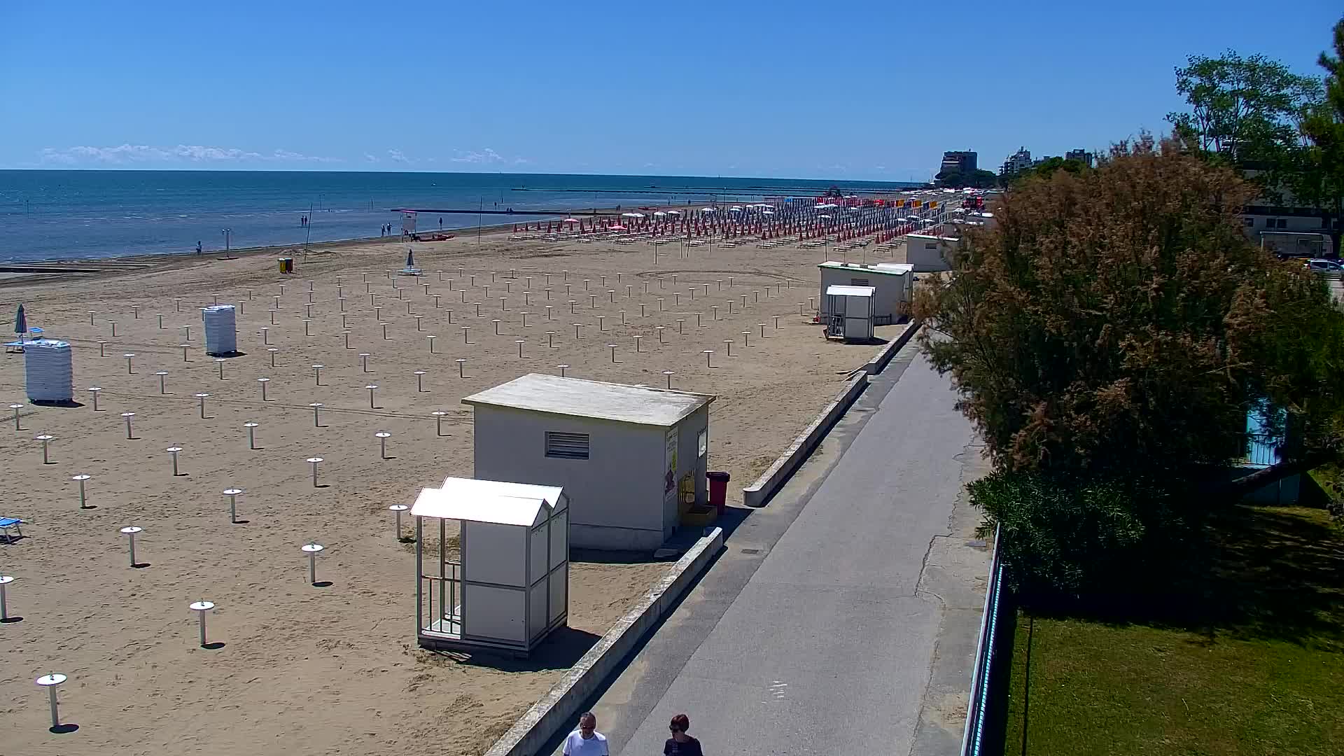 Grado Beach and Aquapark Views in Real Time