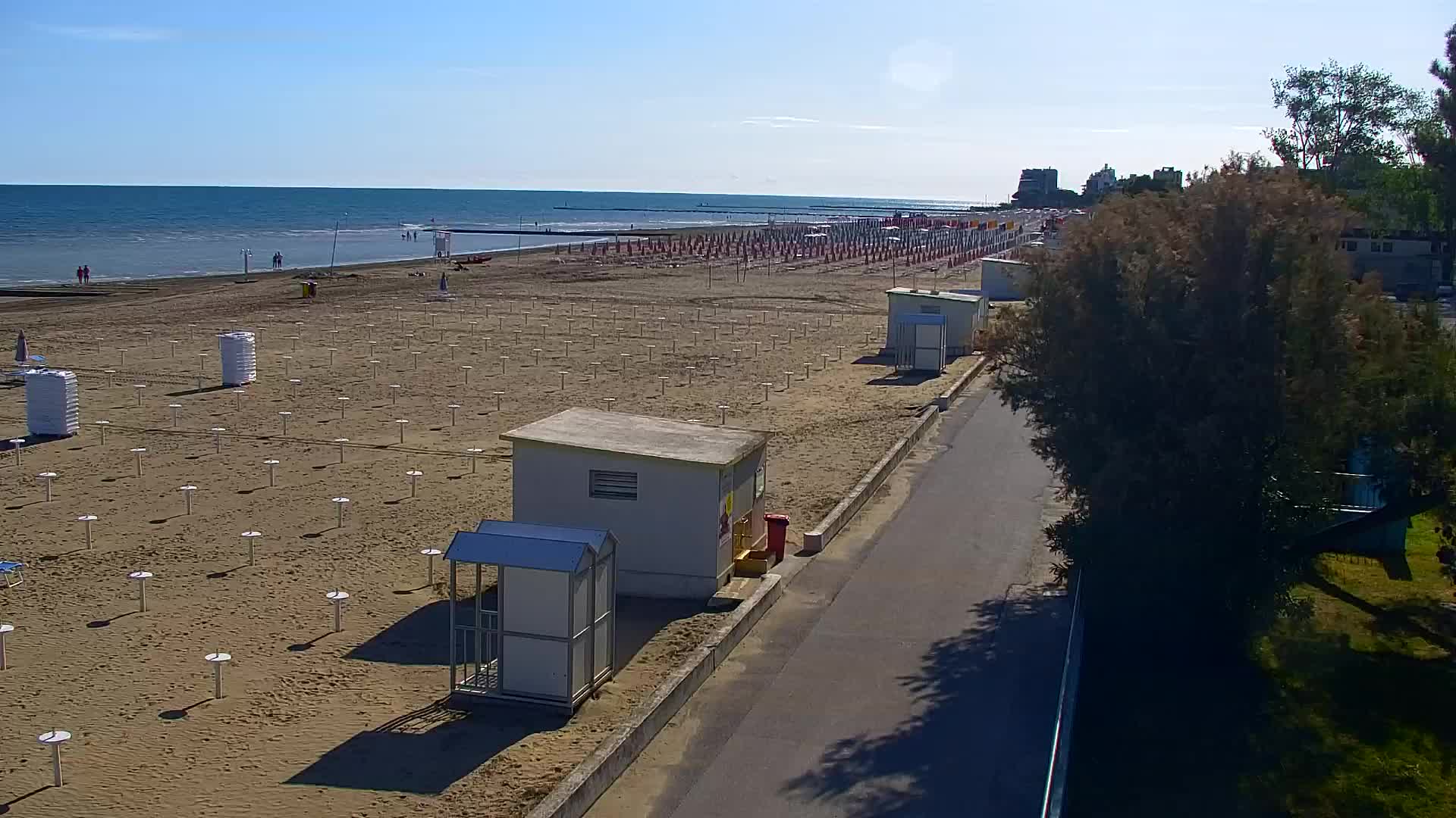 Grado Beach and Aquapark Views in Real Time