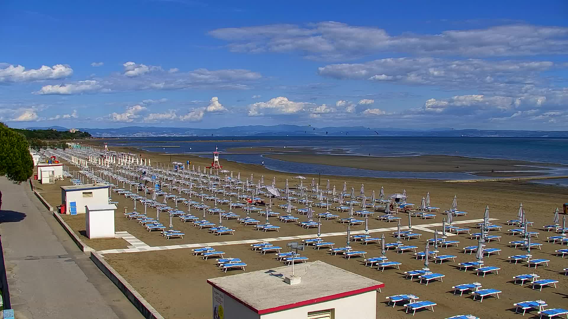 Grado Beach and Aquapark Views in Real Time