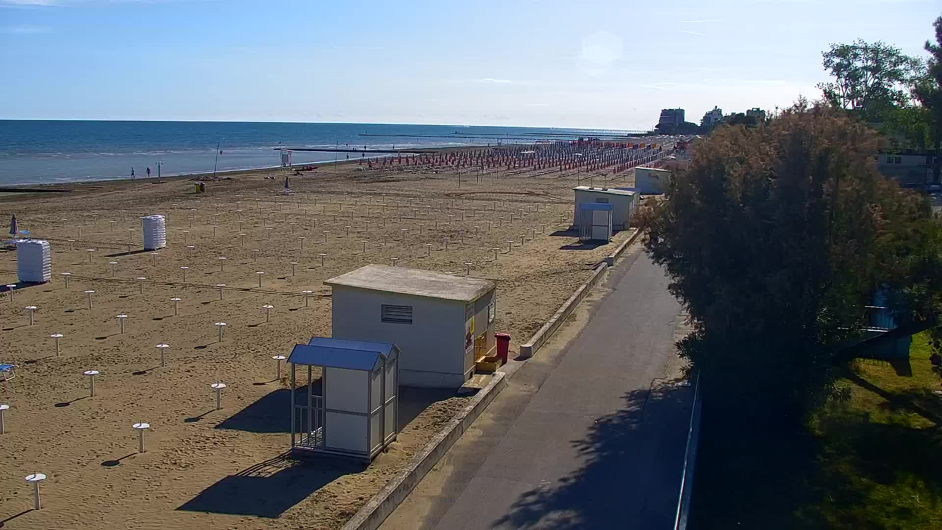 Grado Beach and Aquapark Views in Real Time