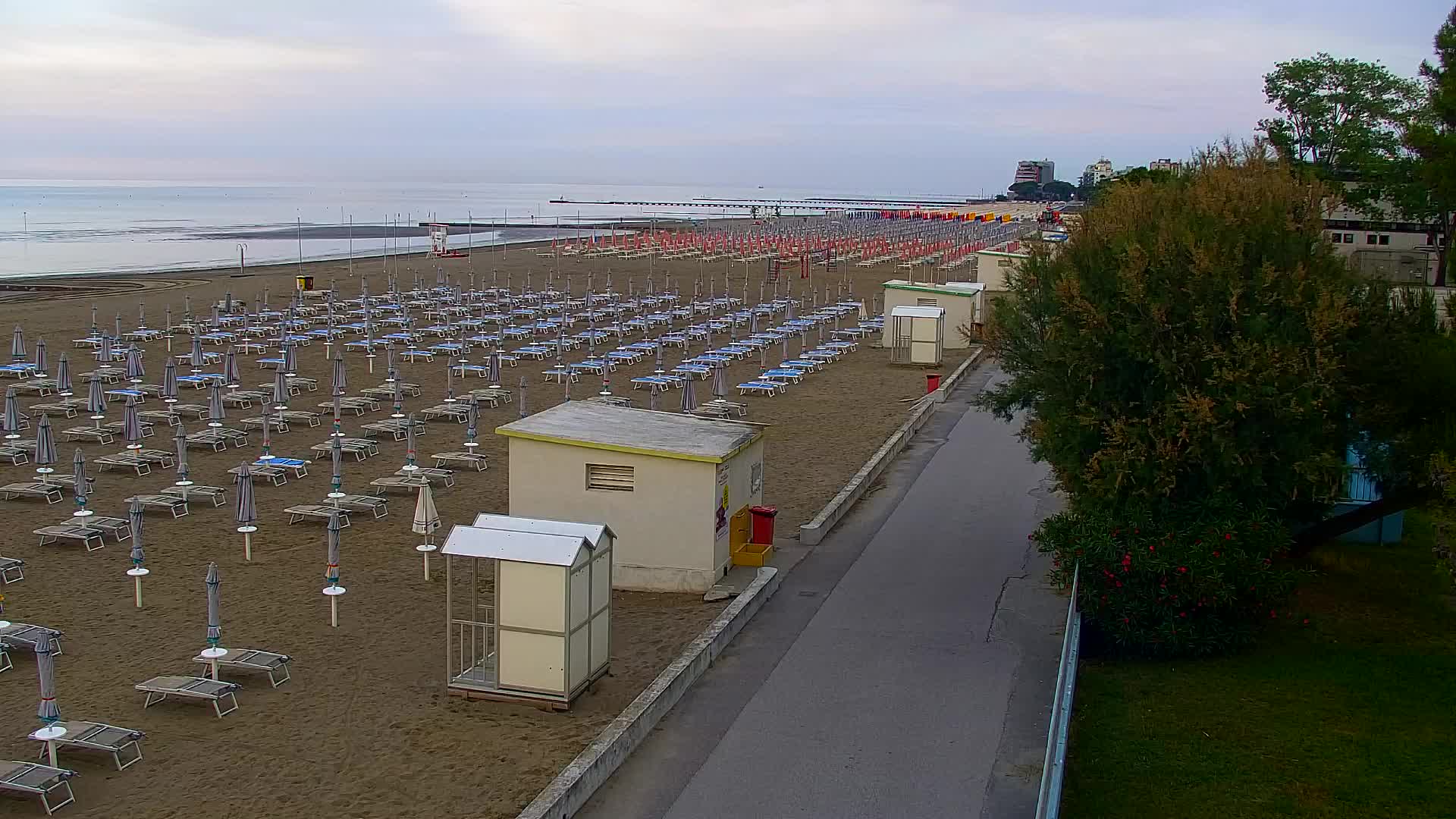 Grado Beach and Aquapark Views in Real Time