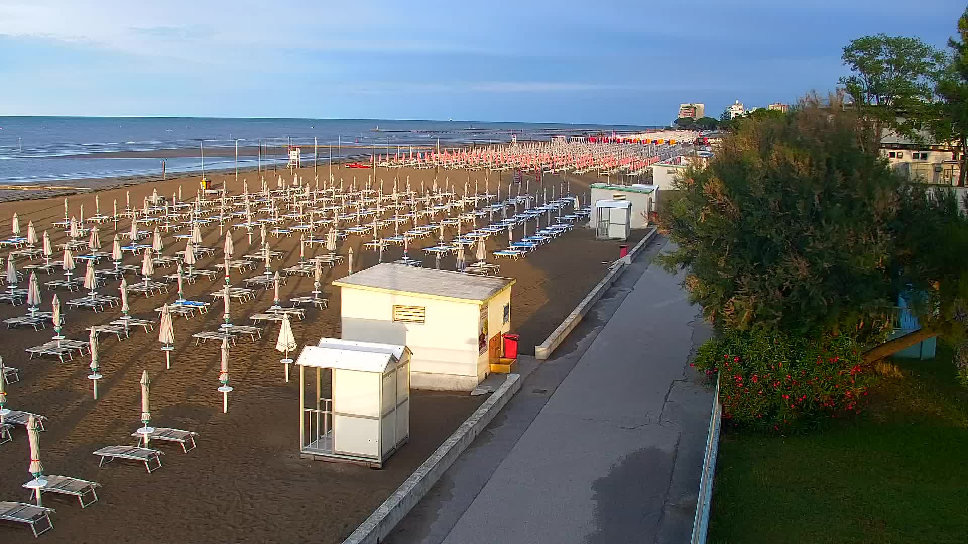 Grado Beach and Aquapark Views in Real Time