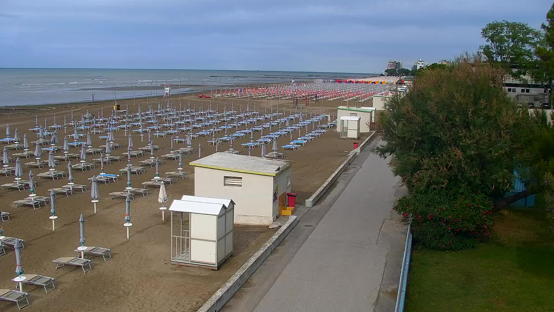 Webcam Live Grado: Vista sulla spiaggia e sull’acquapark in tempo reale