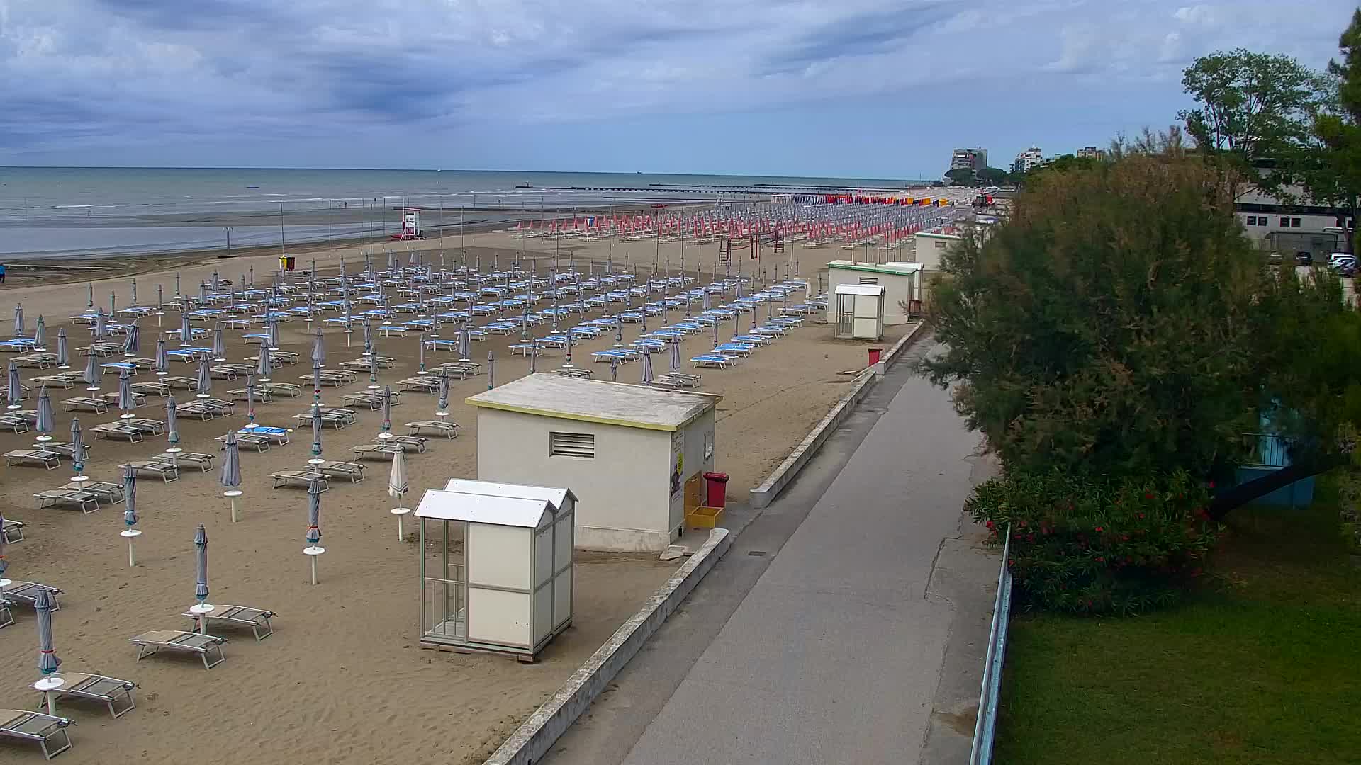 Grado Beach and Aquapark Views in Real Time