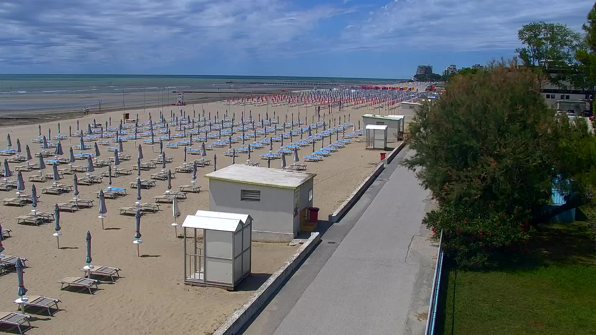 Webcam Live Grado: Vista sulla spiaggia e sull’acquapark in tempo reale