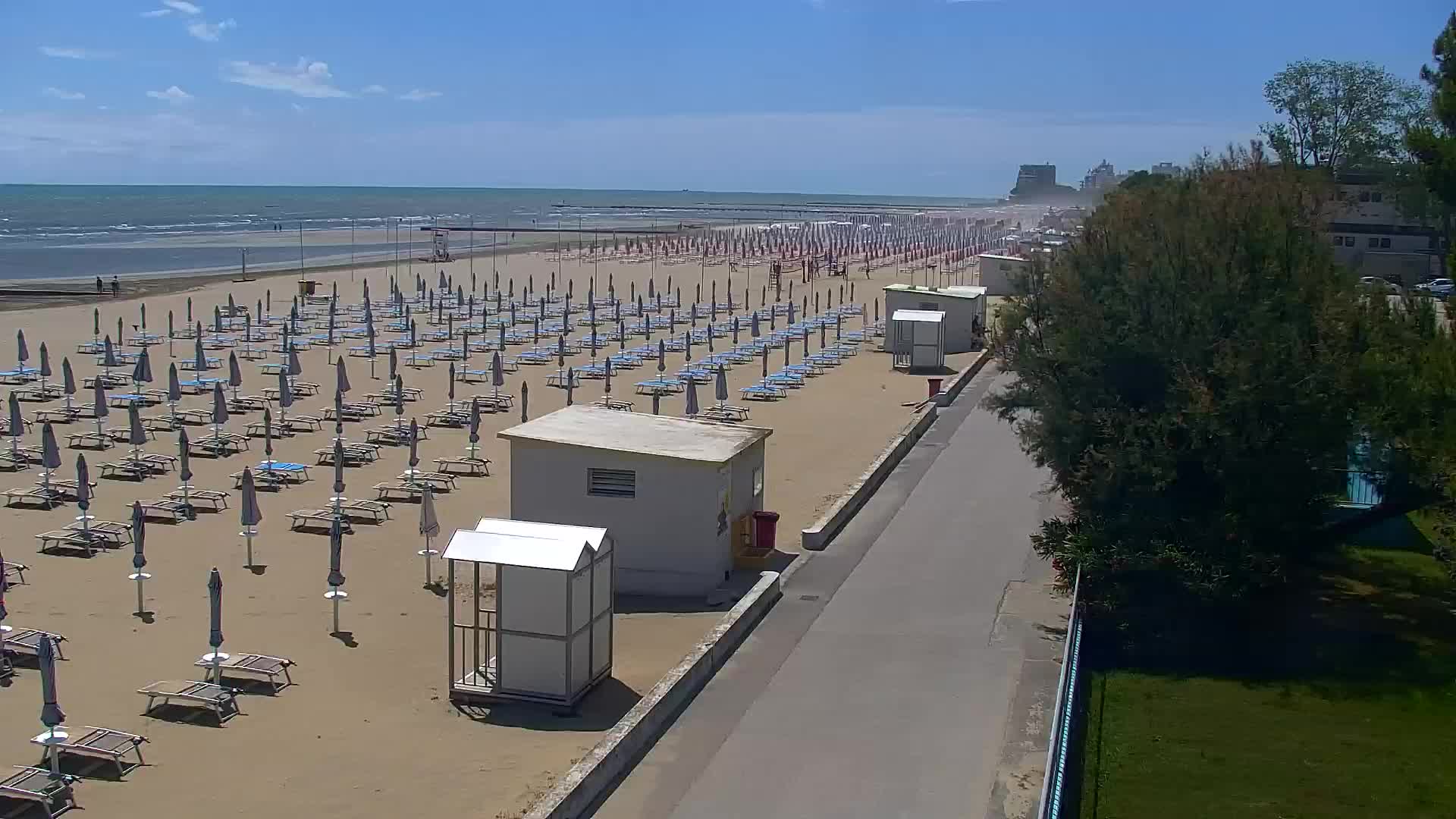 Grado Beach and Aquapark Views in Real Time