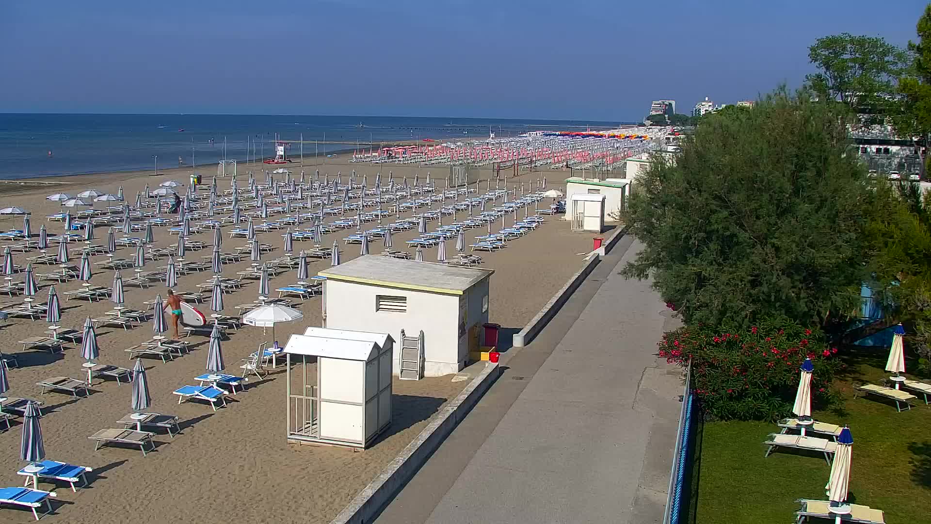 Webcam en direct Grado : Vues sur la plage et l’aquapark en temps réel