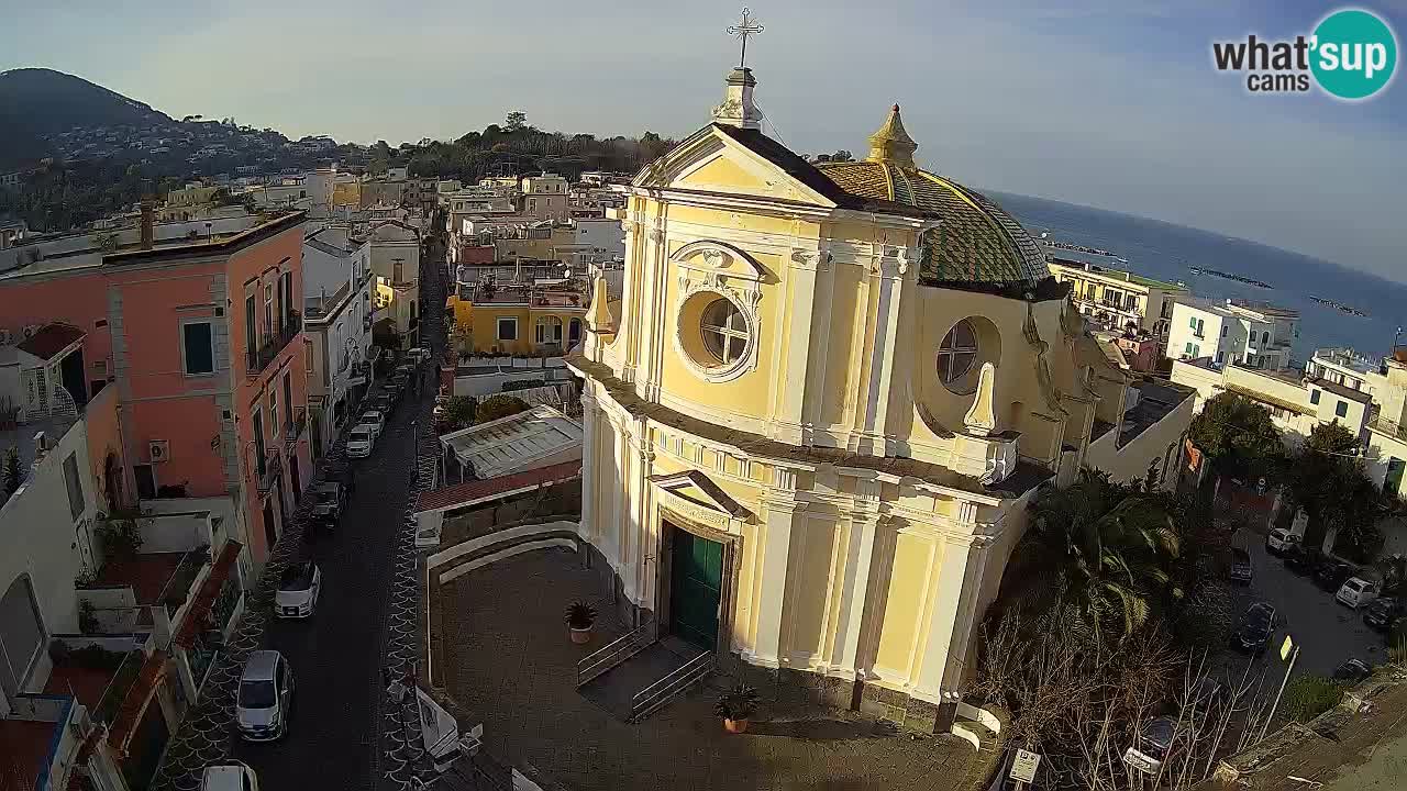 ISCHIA webcam – Roma street and Santa Maria delle Grazie in San Pietro chearch