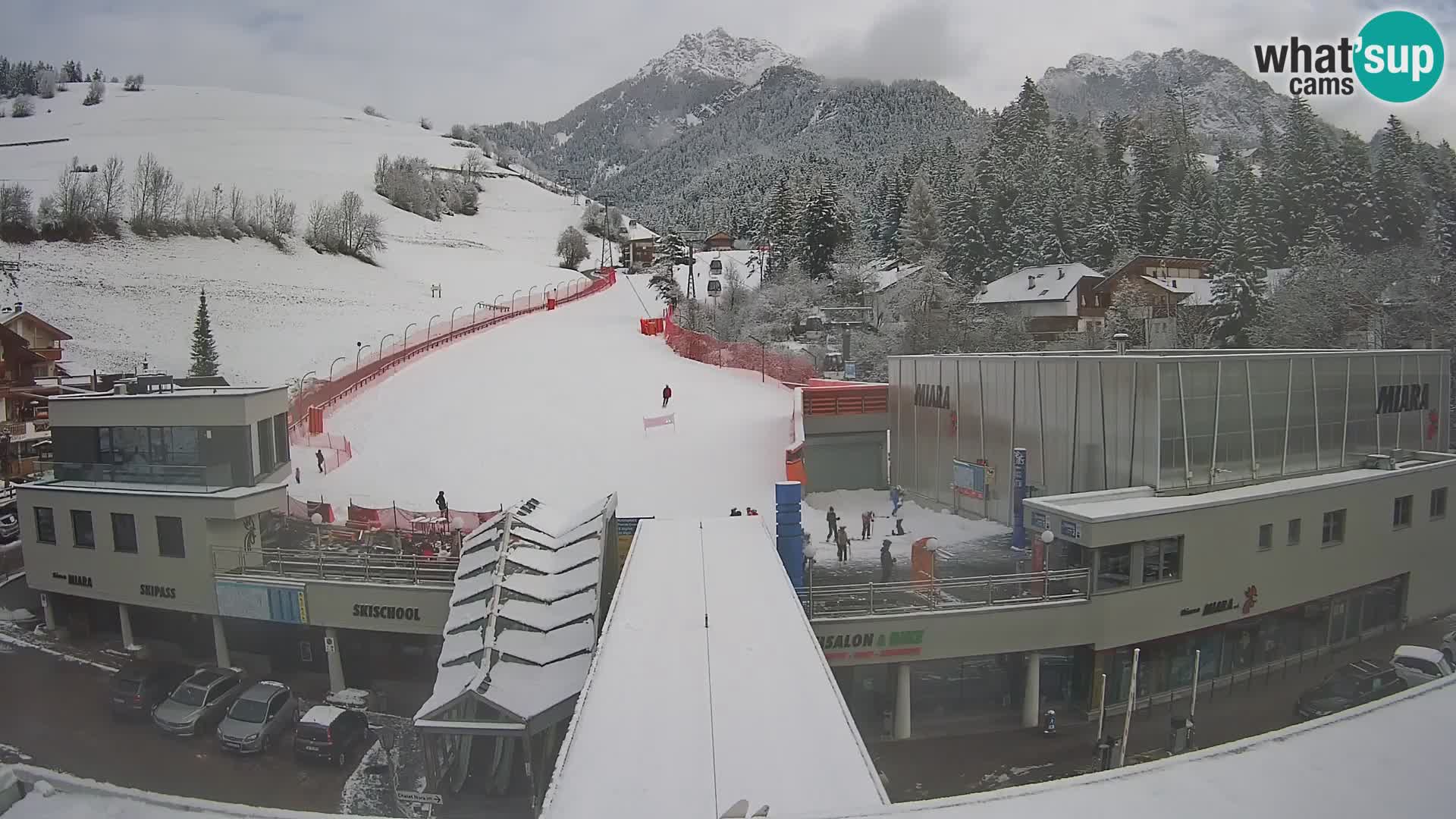 Plan de Corones Kronplatz Miara webcam en vivo – estación de valle