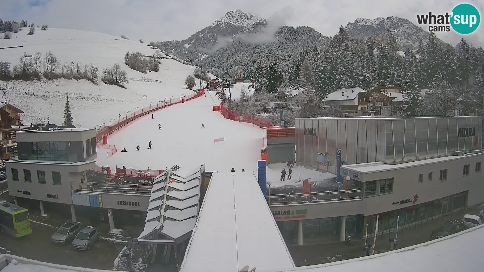 Plan de Corones Kronplatz Miara webcam en vivo – estación de valle