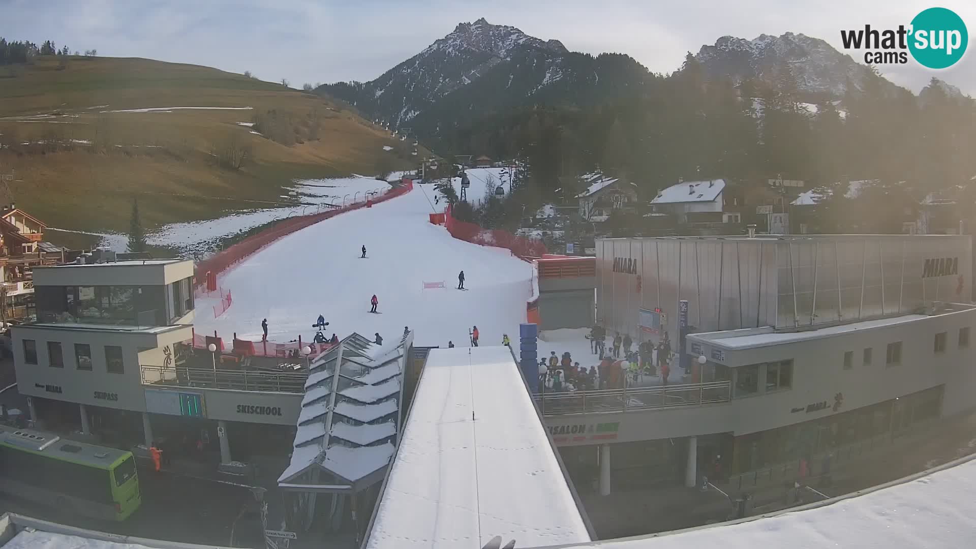 Plan de Corones Kronplatz Miara webcam en vivo – estación de valle