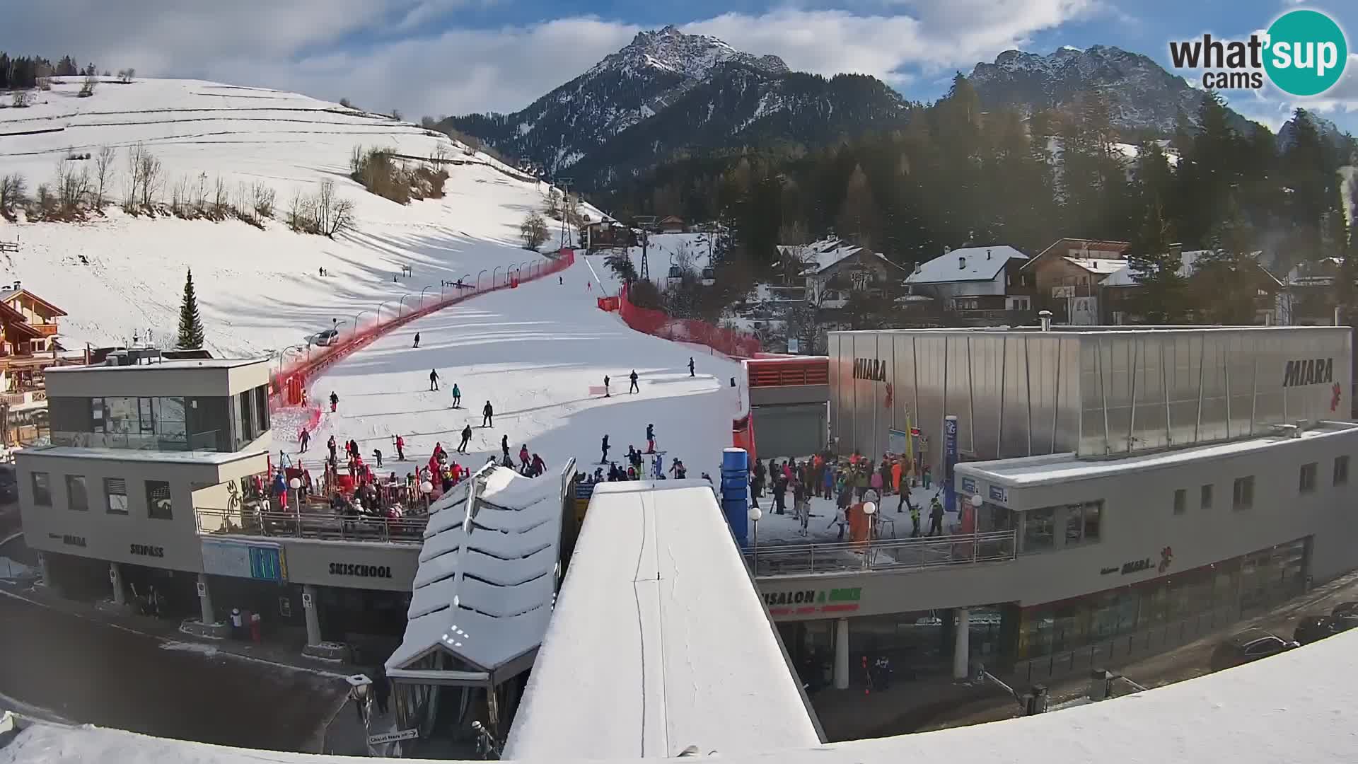 Plan de Corones Kronplatz Miara webcam en vivo – estación de valle