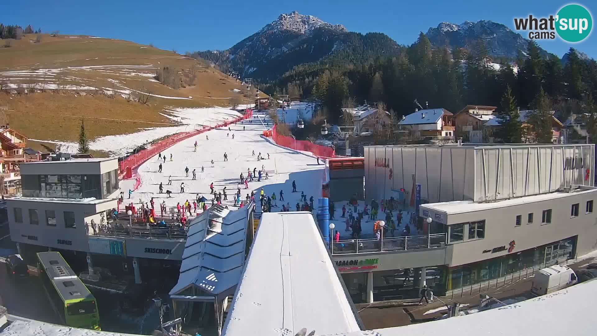 Plan de Corones Kronplatz Miara webcam en vivo – estación de valle