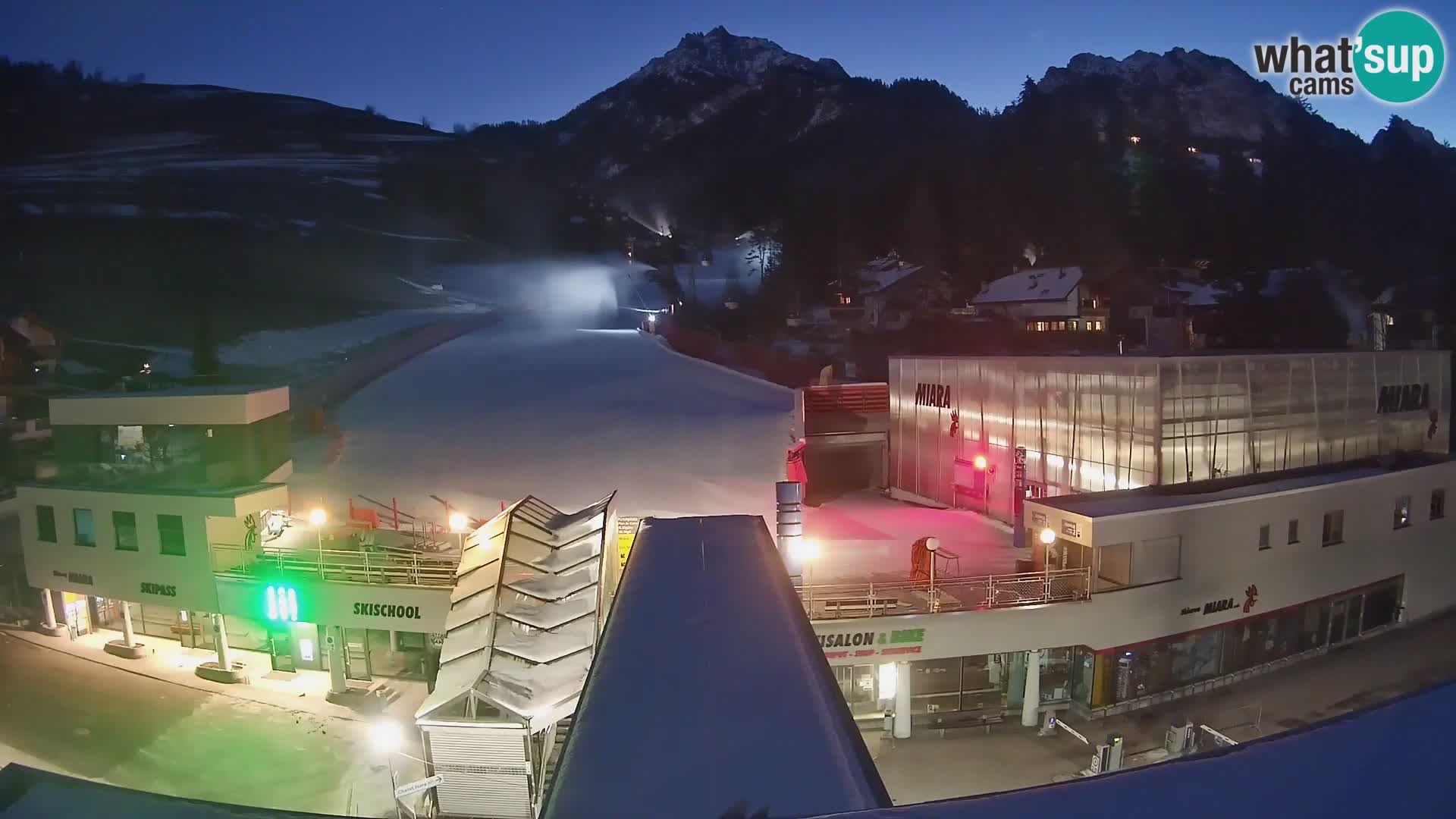 Plan de Corones Kronplatz Miara webcam en vivo – estación de valle