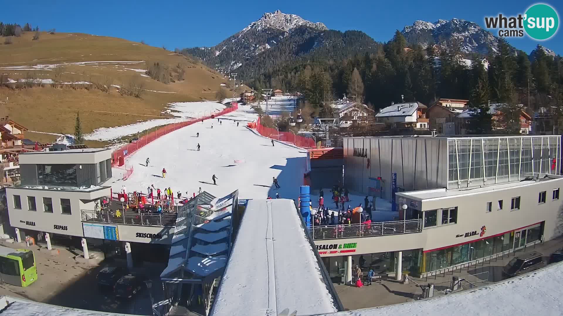 Plan de Corones Kronplatz Miara webcam en vivo – estación de valle