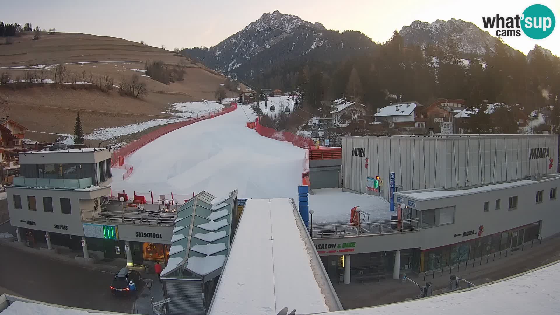 Plan de Corones Kronplatz Miara webcam en vivo – estación de valle